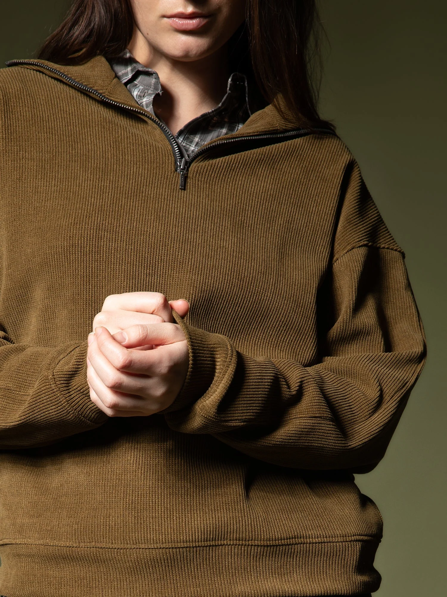 Ribbed quarter-zip sweatshirt - Image 9