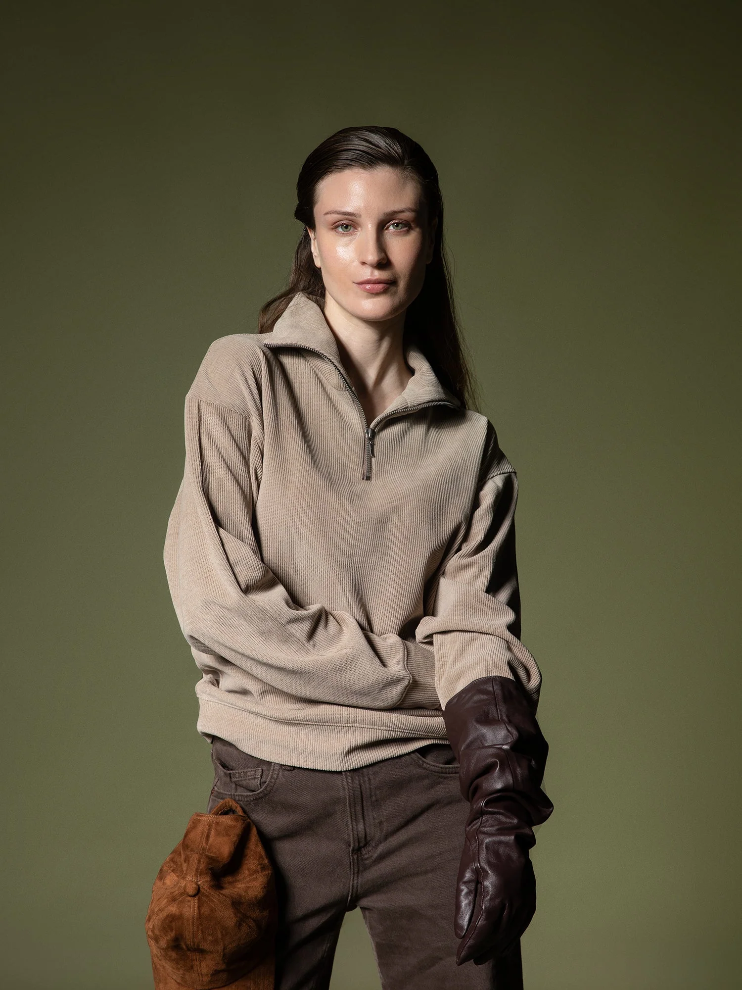 Ribbed quarter-zip sweatshirt - Image 14