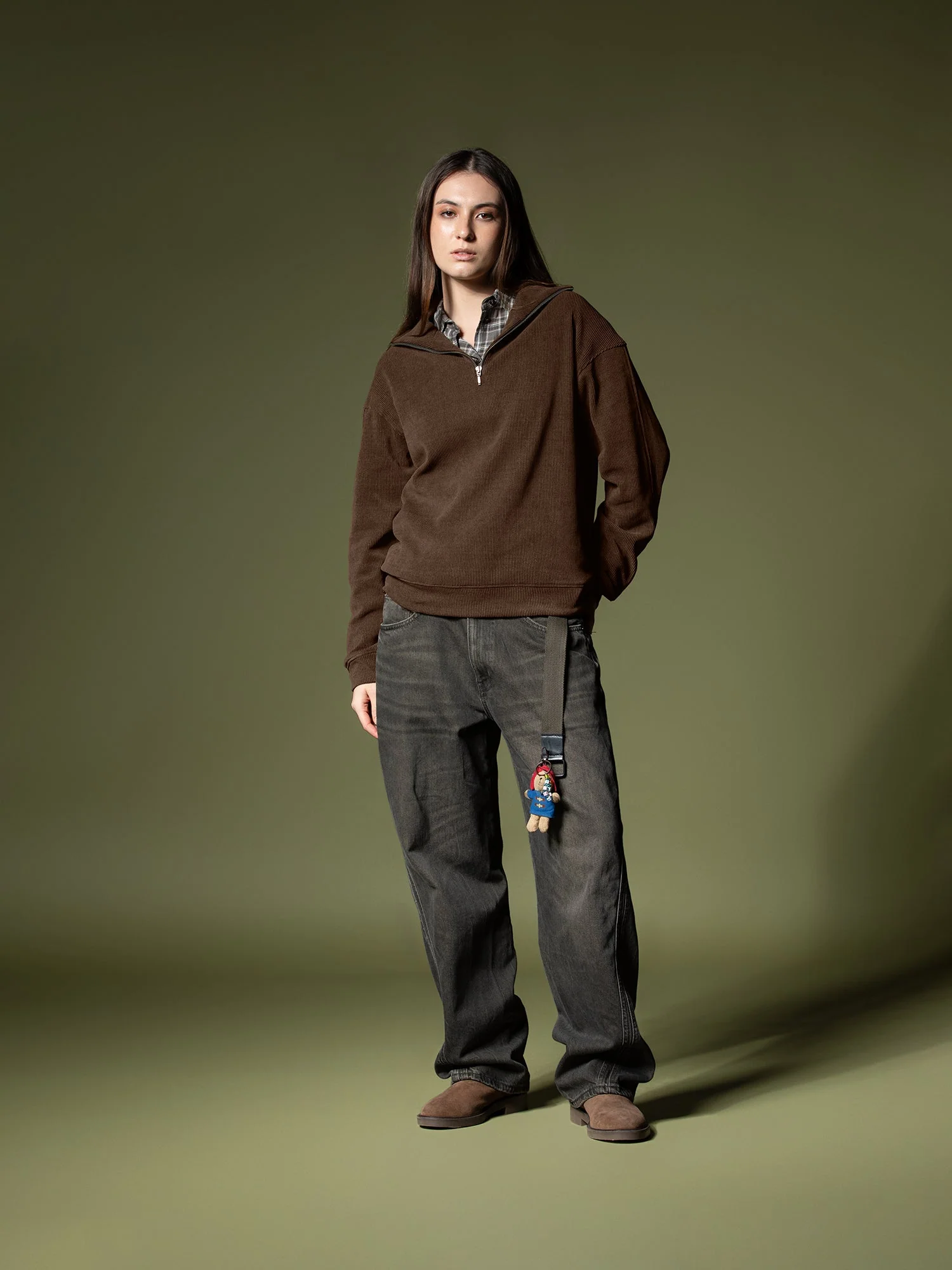 Ribbed quarter-zip sweatshirt - Image 43