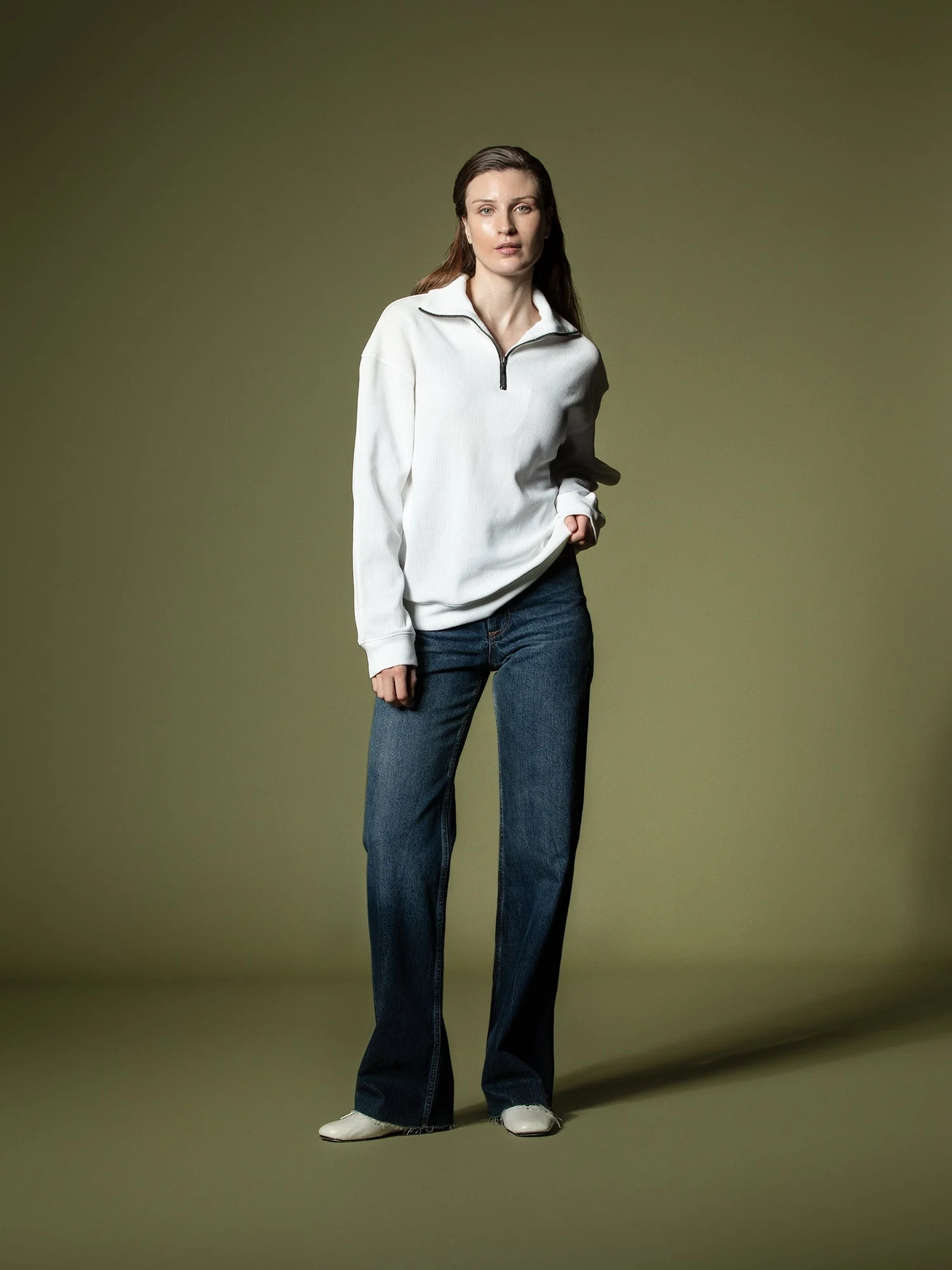 Ribbed quarter-zip sweatshirt - Image 5