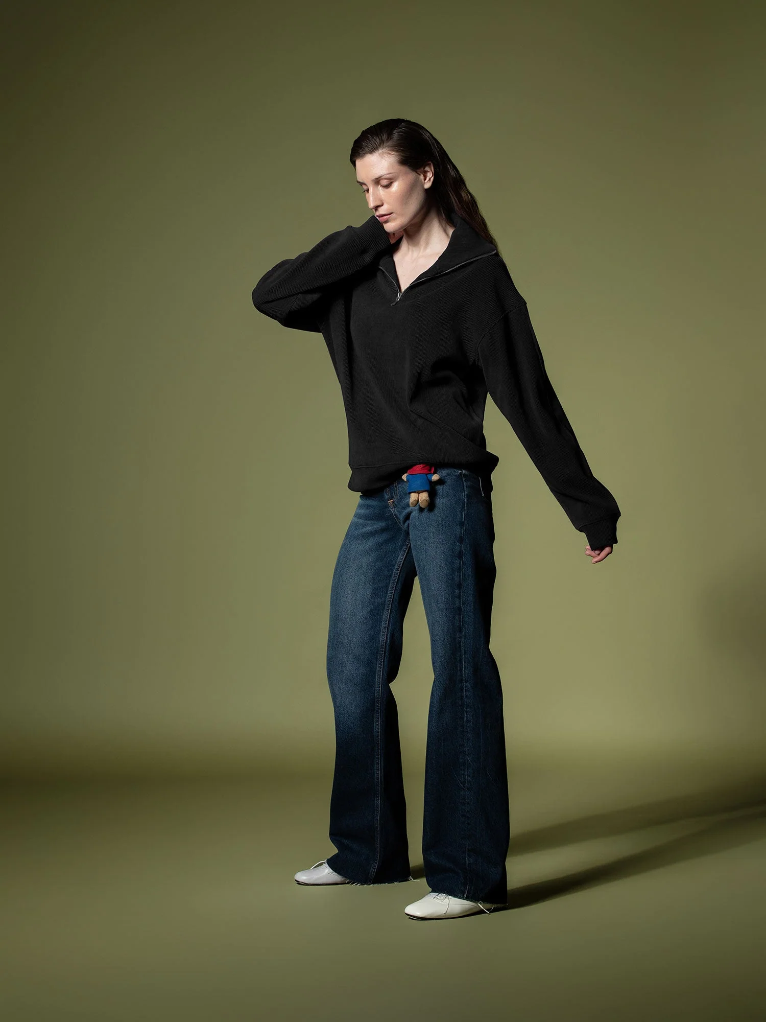 Ribbed quarter-zip sweatshirt - Image 53
