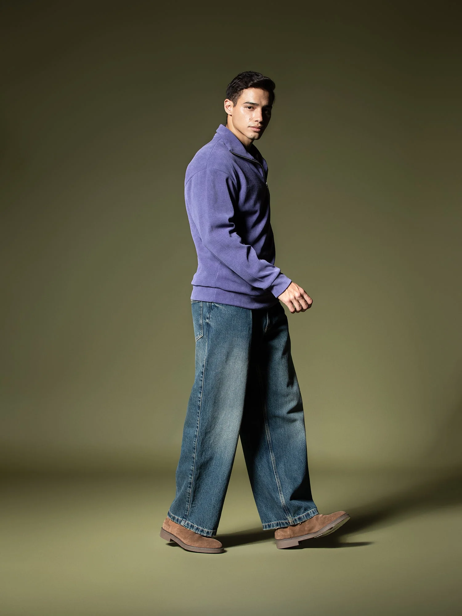 Ribbed quarter-zip sweatshirt - Image 16