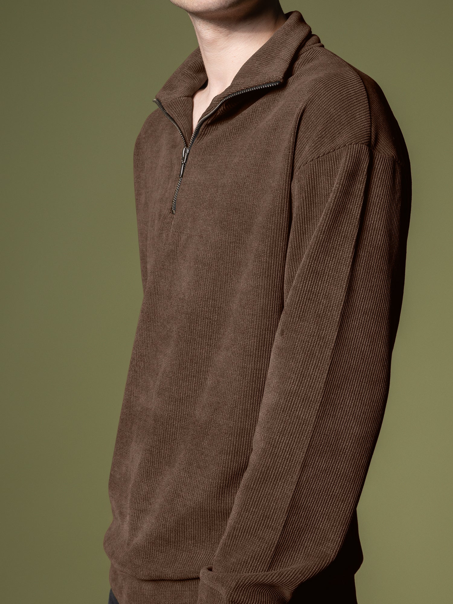 Ribbed quarter-zip sweatshirt - Image 32