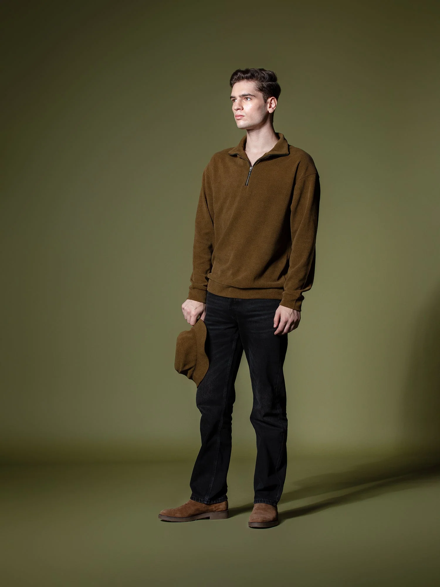 Ribbed quarter-zip sweatshirt - Image 19