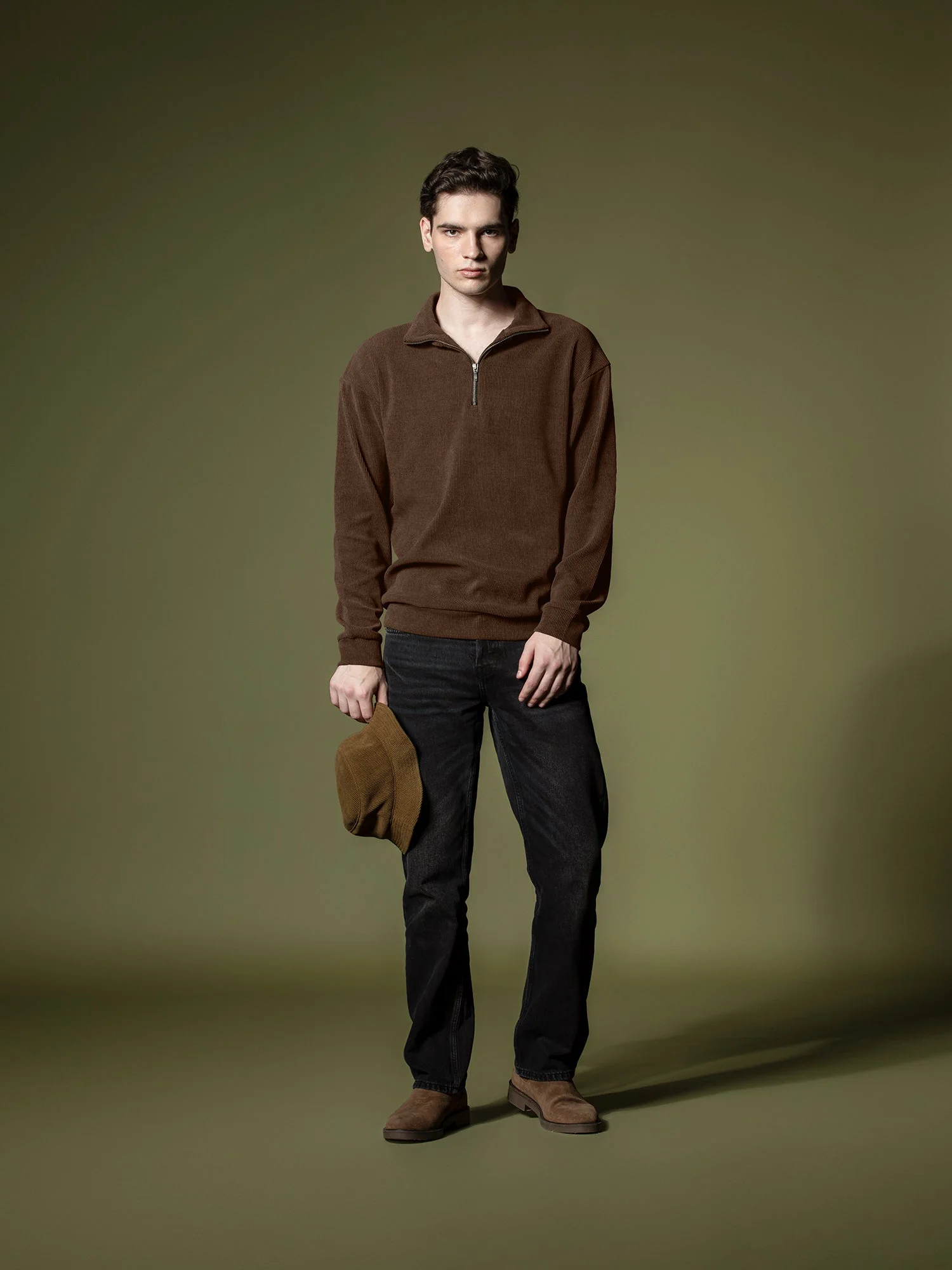 Ribbed quarter-zip sweatshirt - Image 24