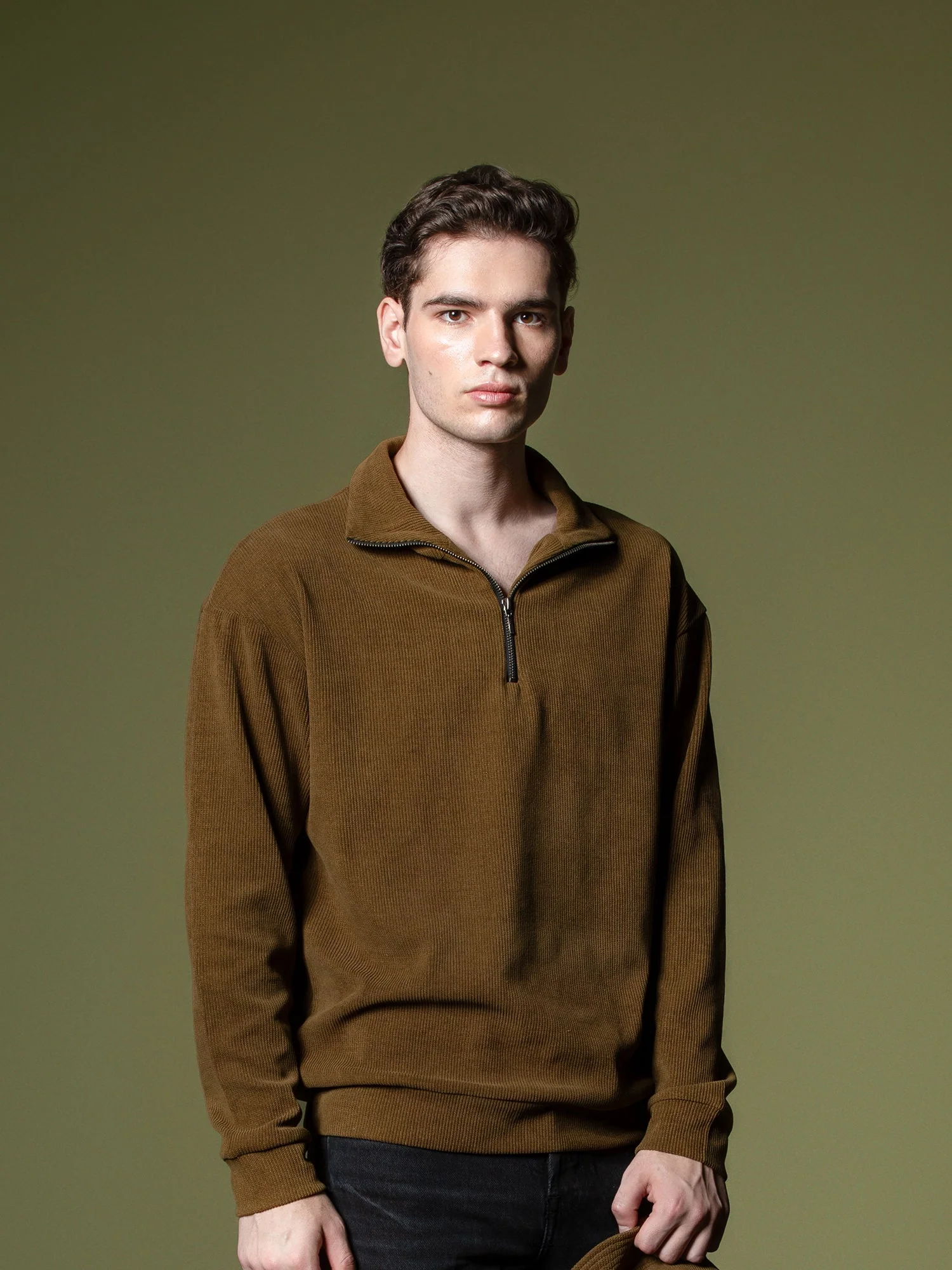 Ribbed quarter-zip sweatshirt - Image 14