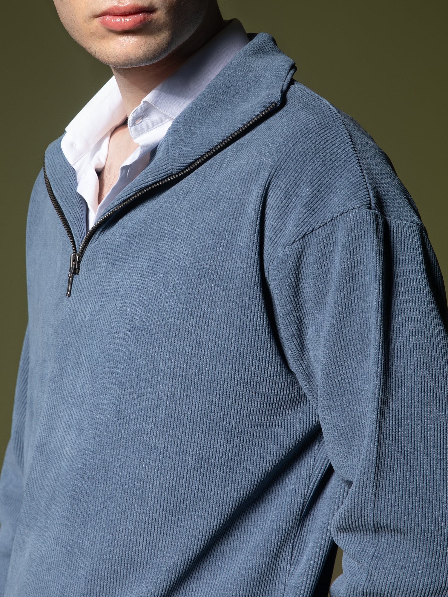 Ribbed quarter-zip sweatshirt - Image 49