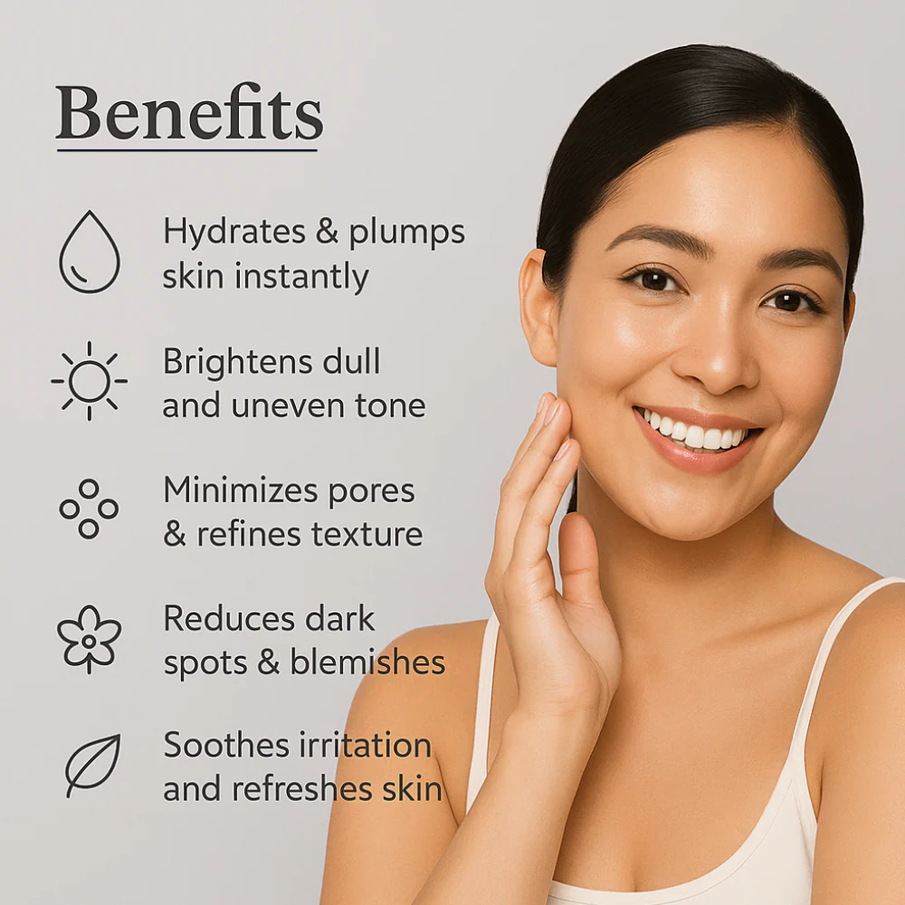 Rice Water & Niacinamide 3% with Hyaluronic Acid Toner & Mist 100ml - Image 4
