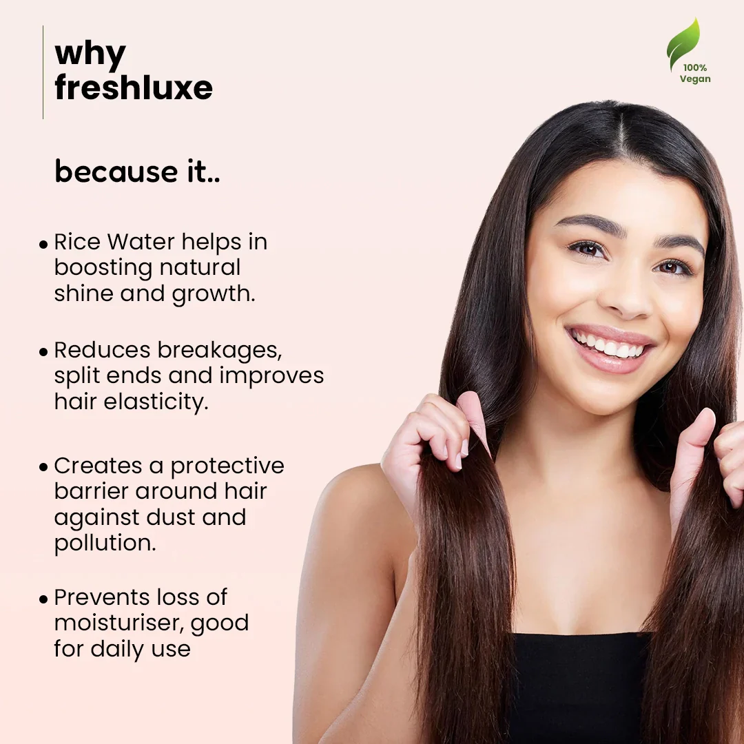 Rice Water Shampoo | For Strong, Shiny & Nourished Hair | 200 ml - Image 6