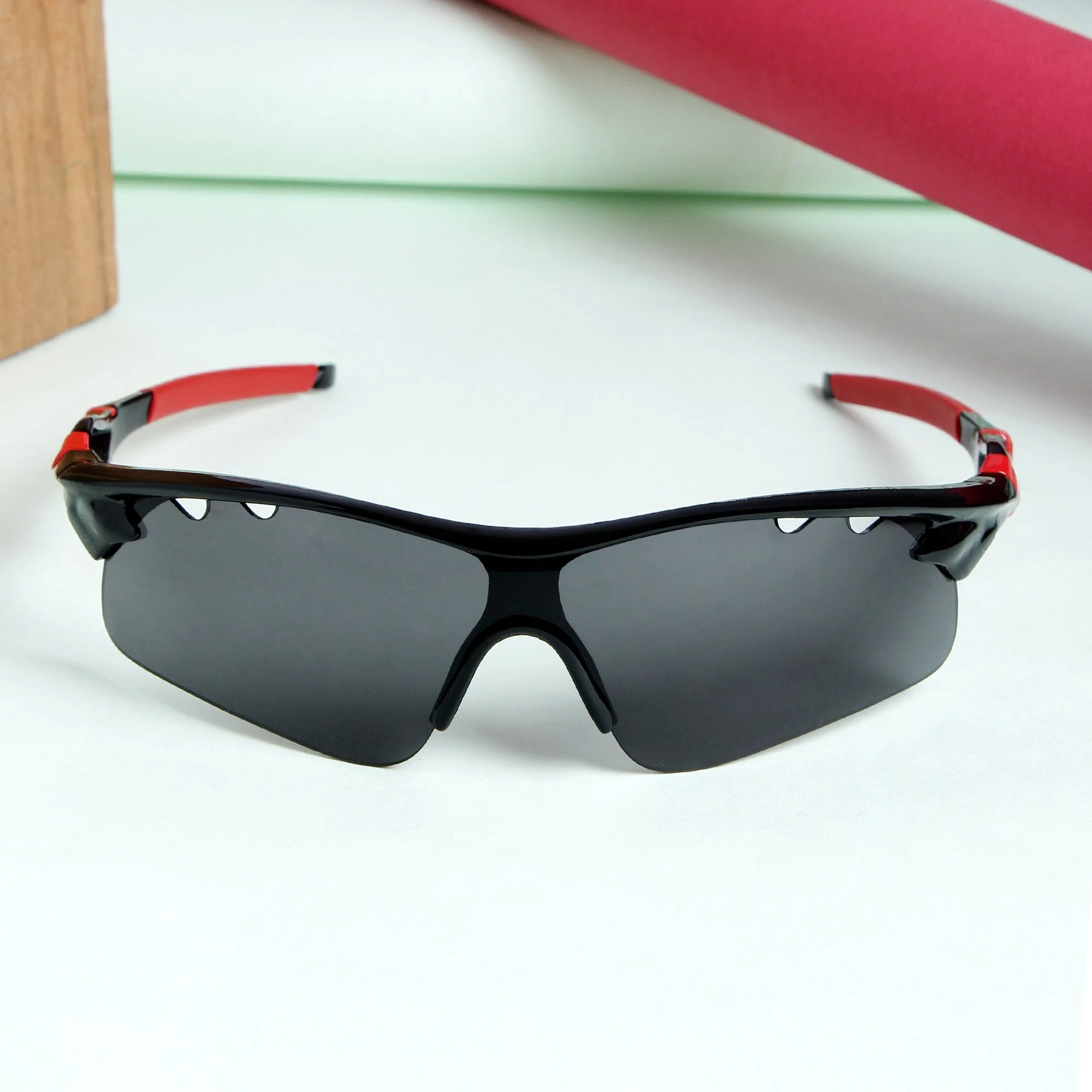 Rider V3 Sports Rectangle Sunglasses // 010 - Image 3