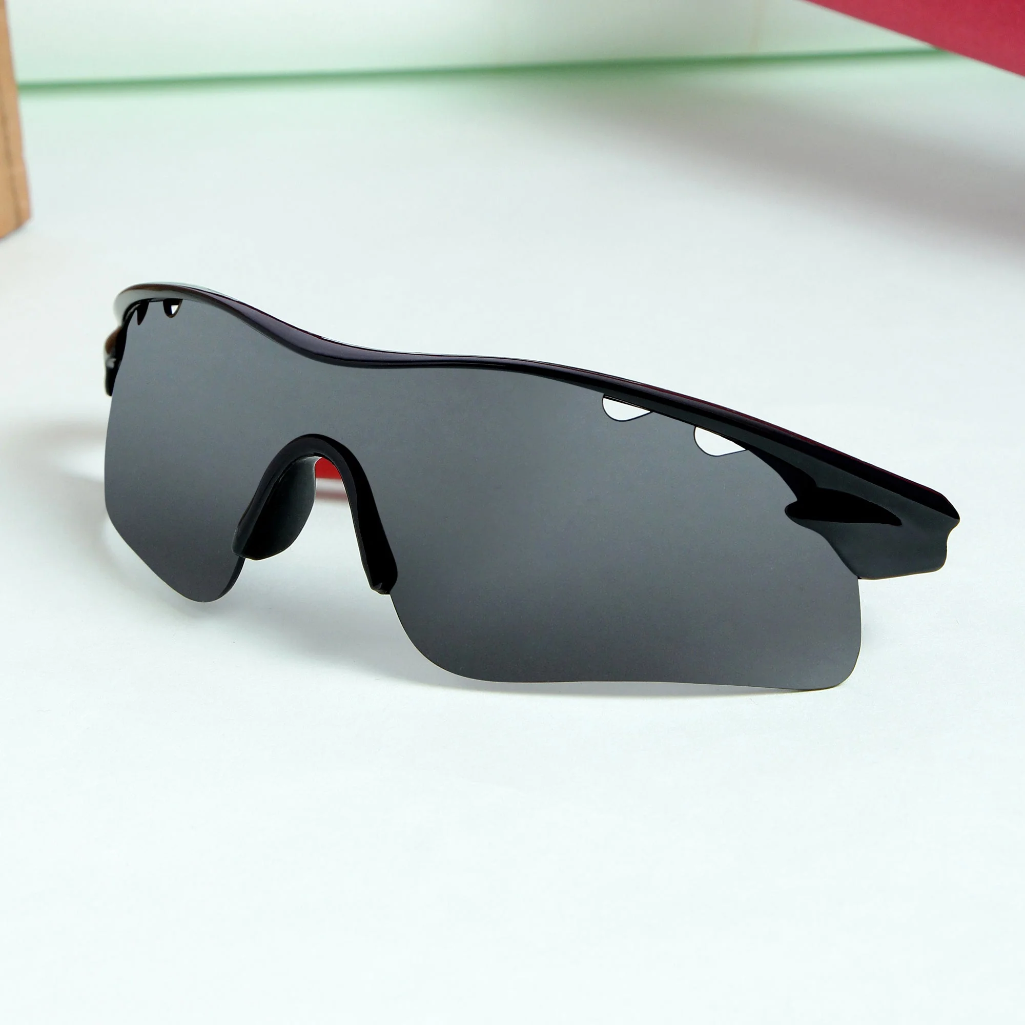 Rider V3 Sports Rectangle Sunglasses // 010 - Image 4
