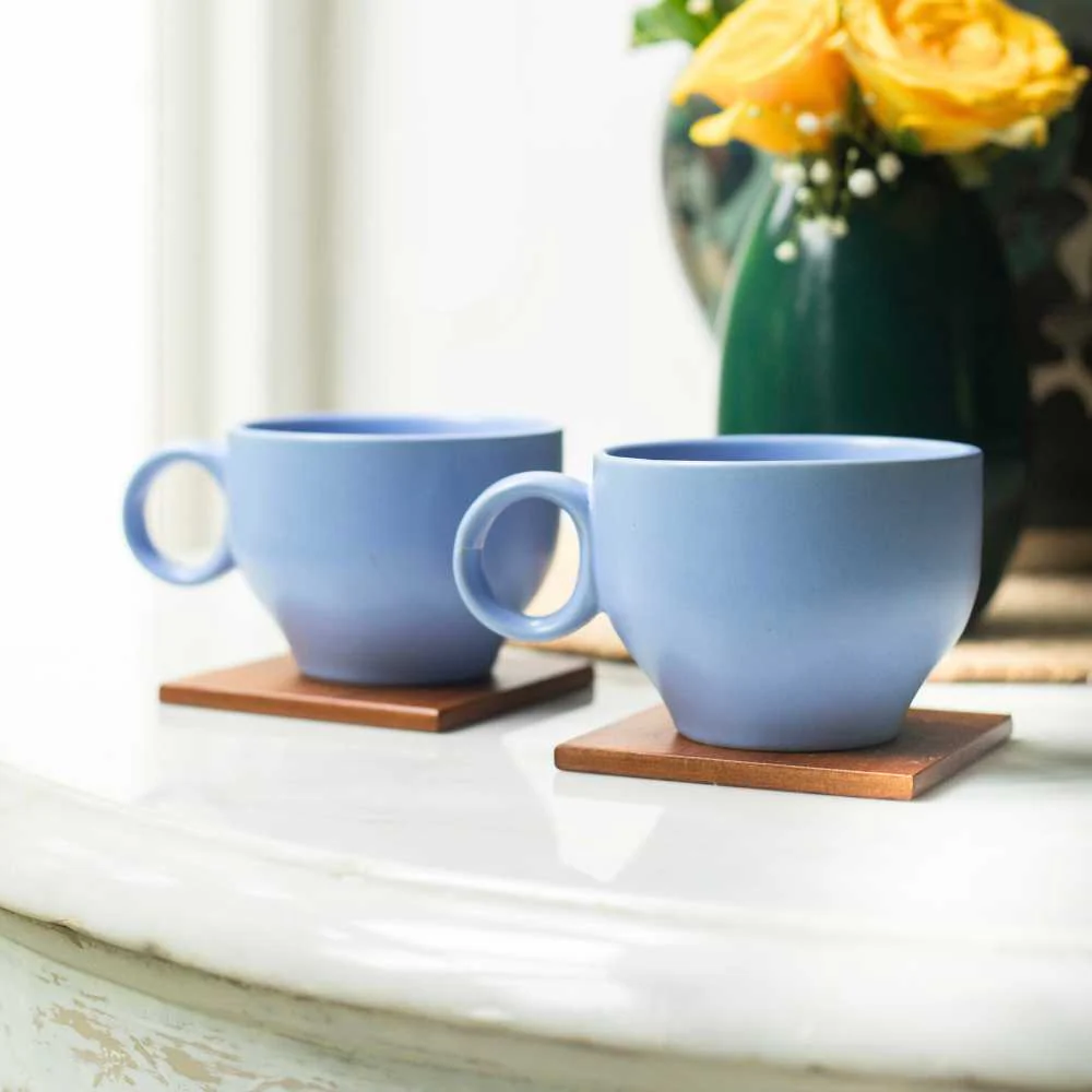 Ring Handle Ceramic Cup | Set Of 2 - Image 11
