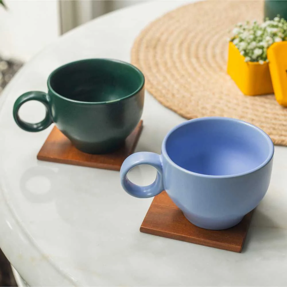 Ring Handle Ceramic Cup | Set Of 2 - Image 15