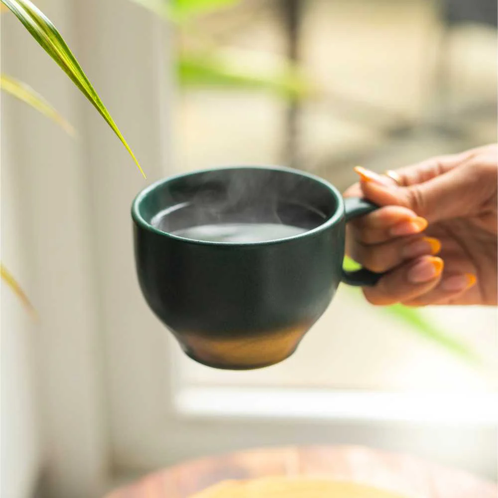 Ring Handle Ceramic Cup | Set Of 2 - Image 3
