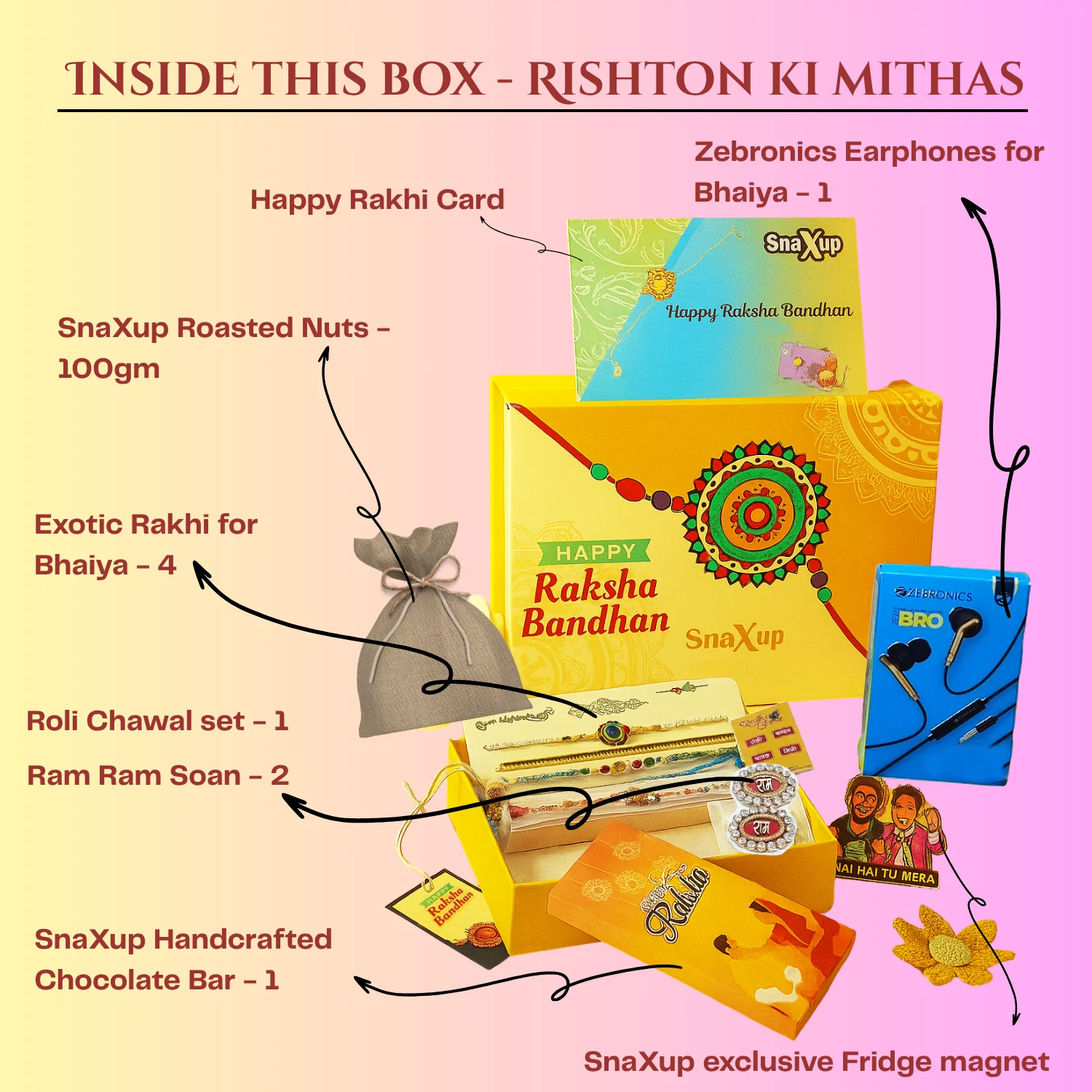 Rishton ki Mithaas Rakhi Gift Hamper - Image 3