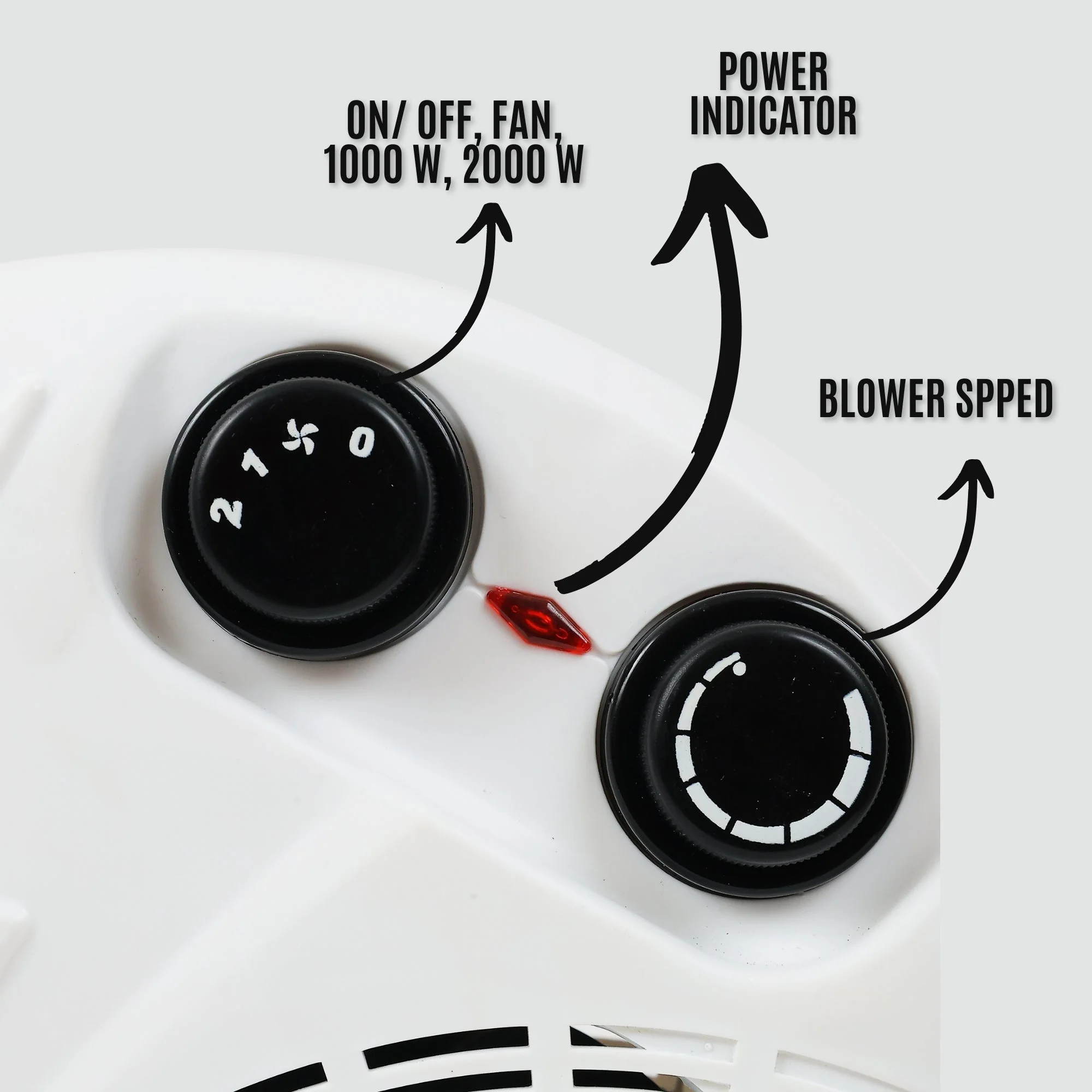 Room Heater For Home 1000/2000 Watts with Overheat Protection | Dual Placement - Image 13