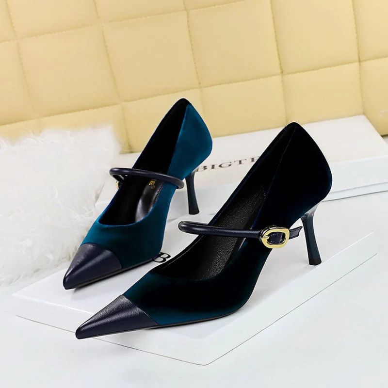 Rory Suede Pumps Low Heels - Image 5
