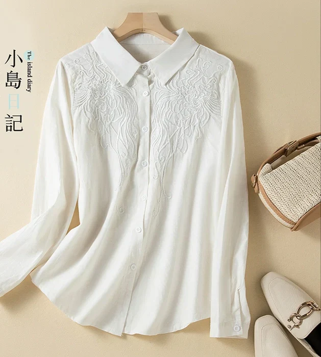Rosalie Embroidered Shirt - Image 5