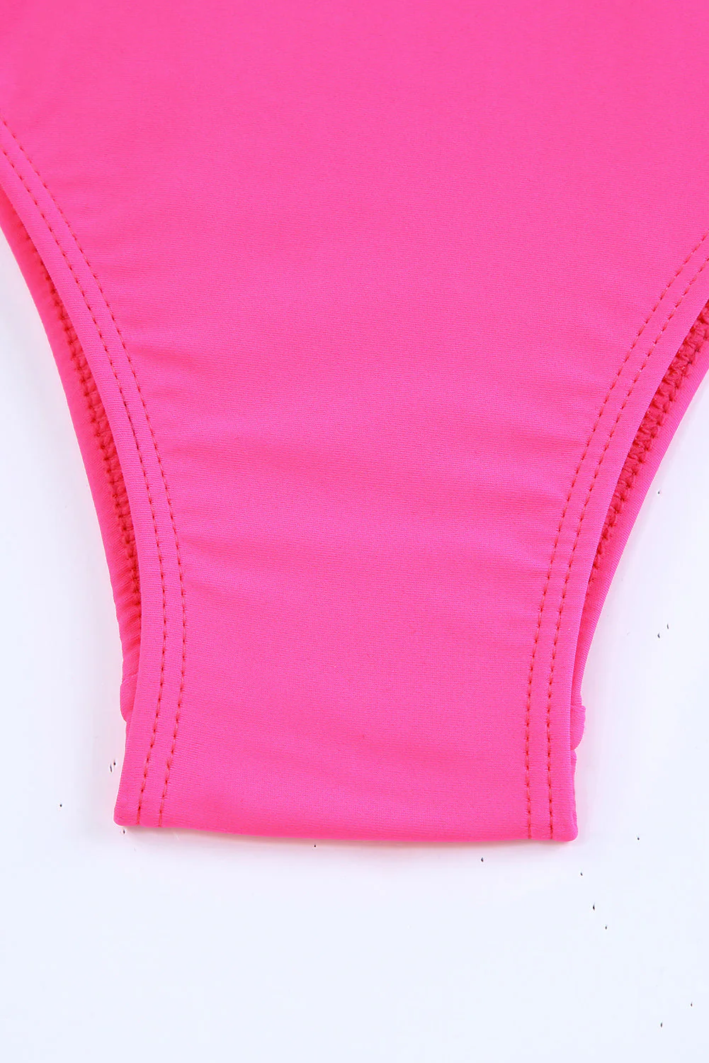 Rose Criss Cross Backless Deep V Neck One Piece Swimsuit - Image 16