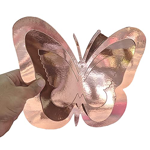 Rose Gold 3D Butterfly Hanging Party Decoration Kit (Pack of 11) - Image 6