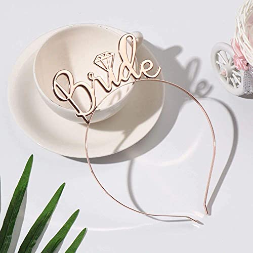 Rose Gold Bride To Be Crown Tiara - Image 4
