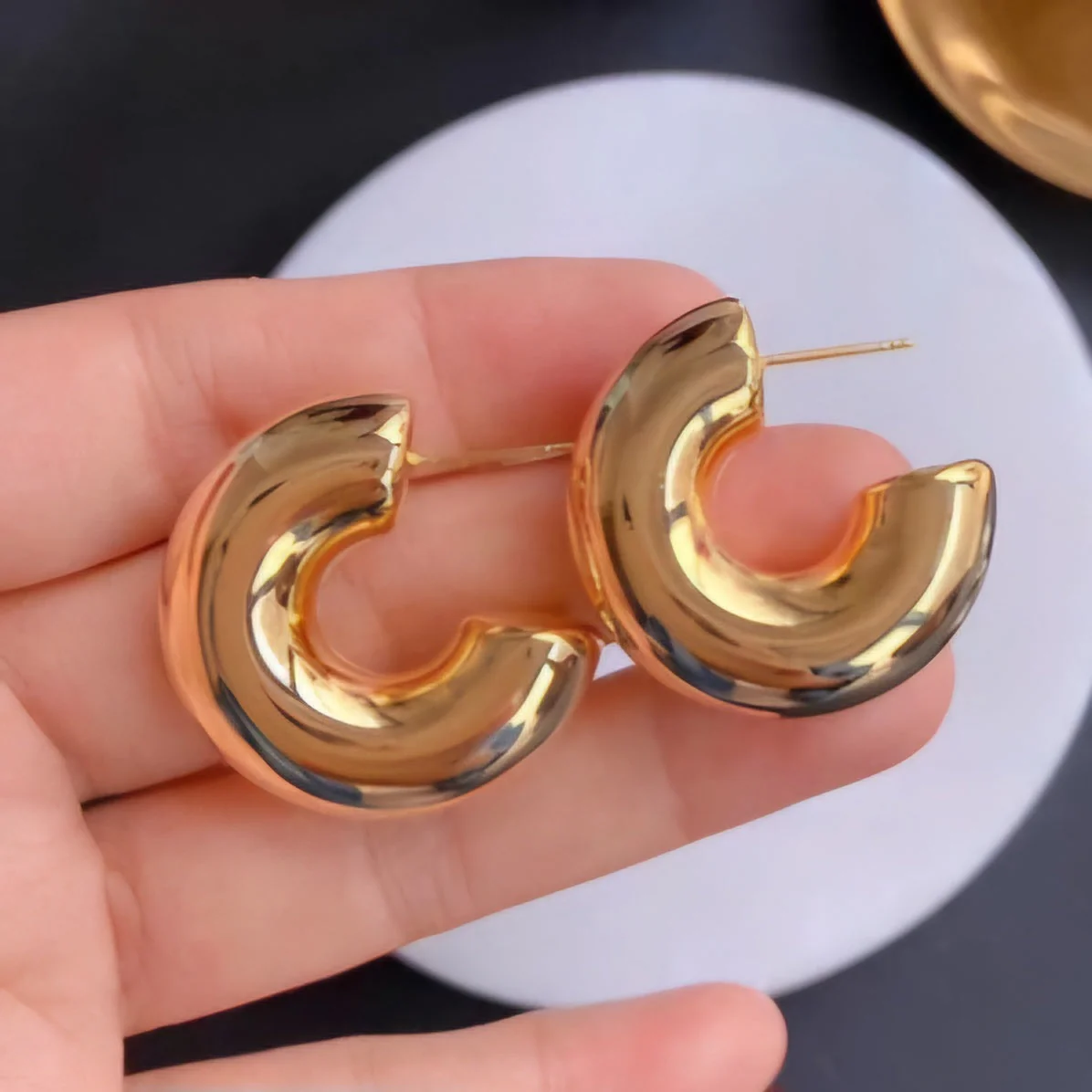 Rose Gold Hoop