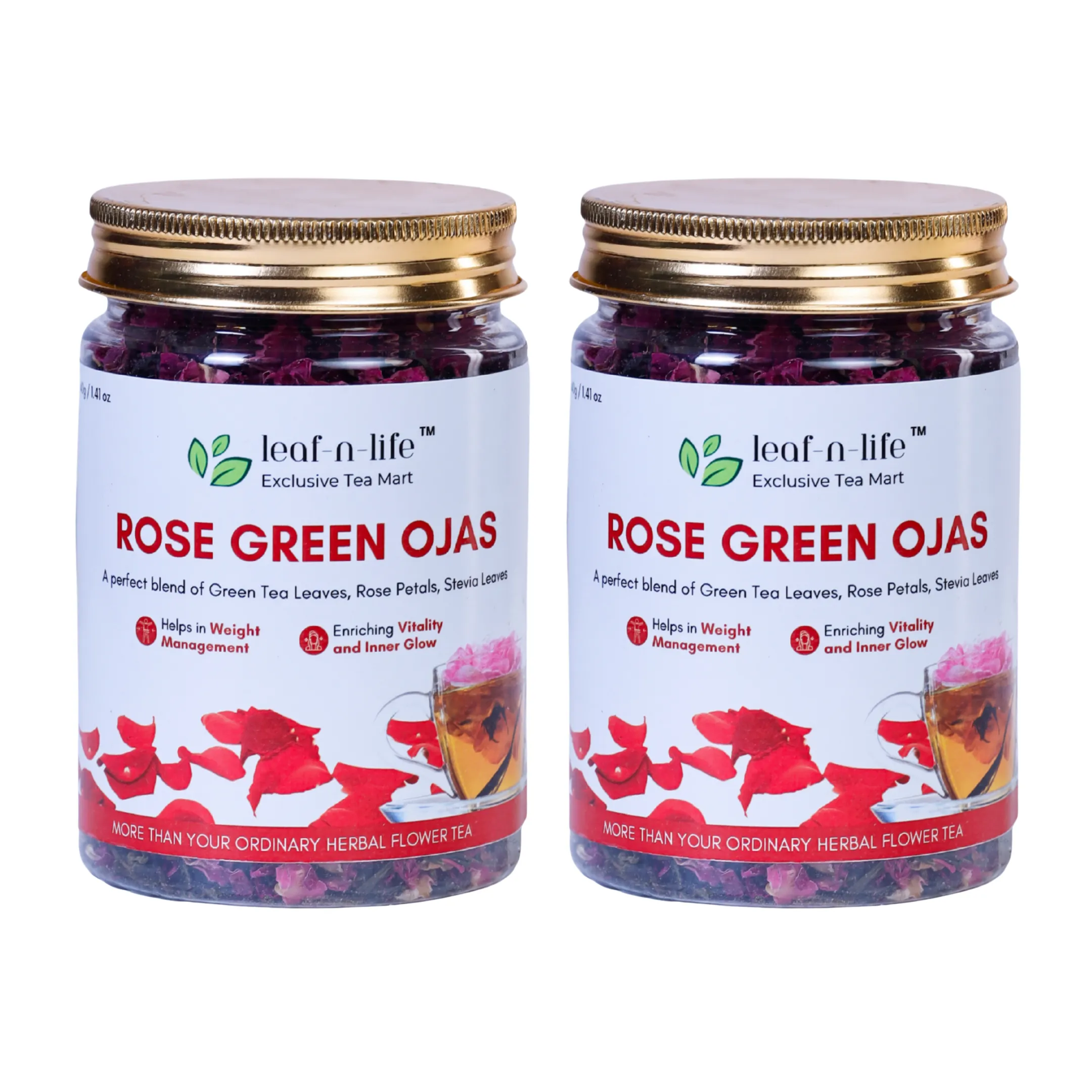 Rose Green Ojas – Rose Green Tea for Glowing Skin - Image 3