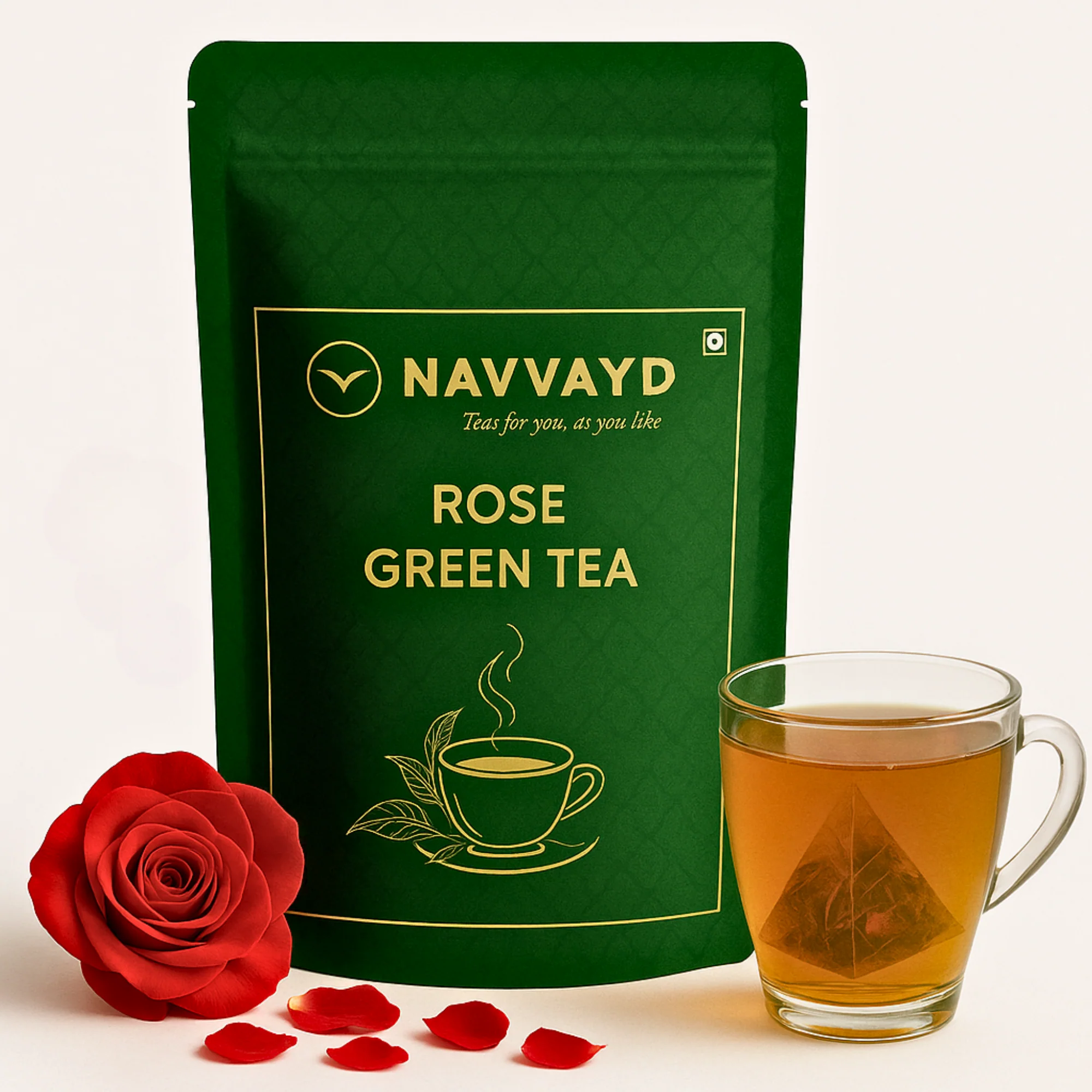 Rose Green Tea - Teabags - Image 7