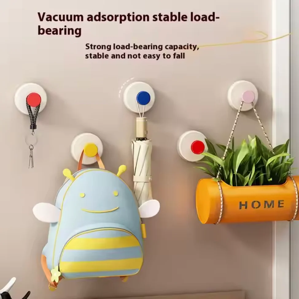 Rotating Vacuum Suction Wall Hook (Pack of 4) - Image 2