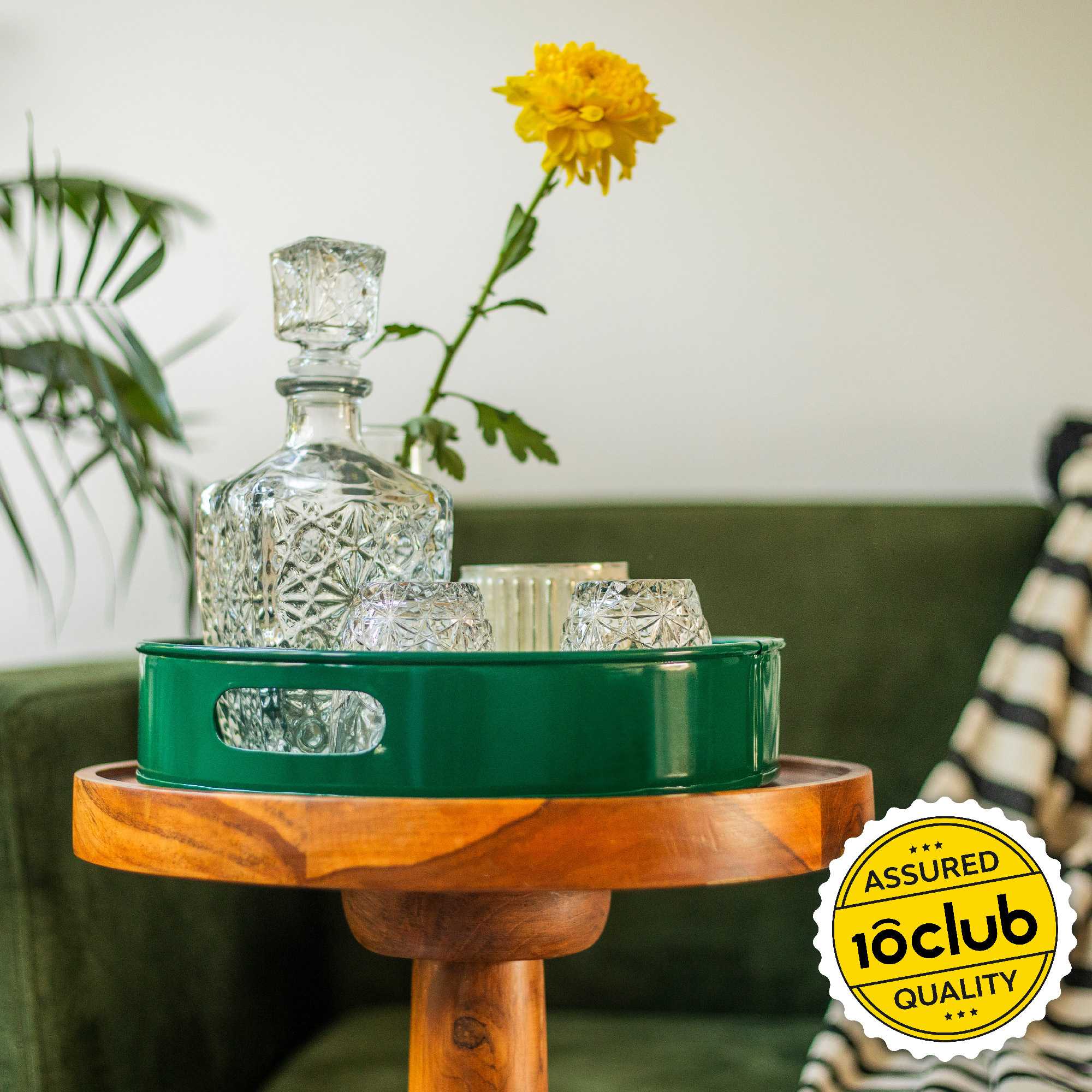 Round Metal Serving Tray - Image 4