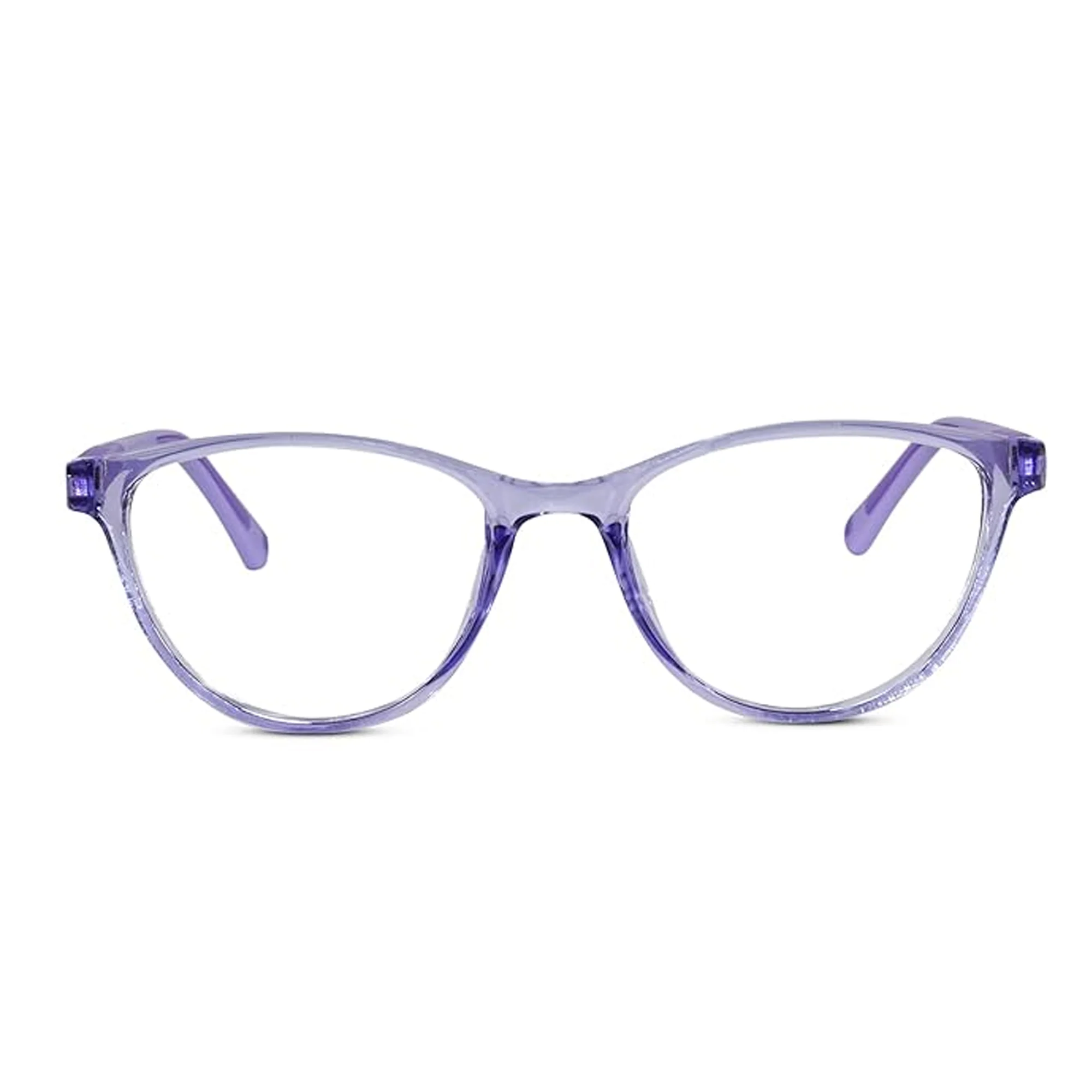 Round Purple Eyeglasses For Girls - Image 2