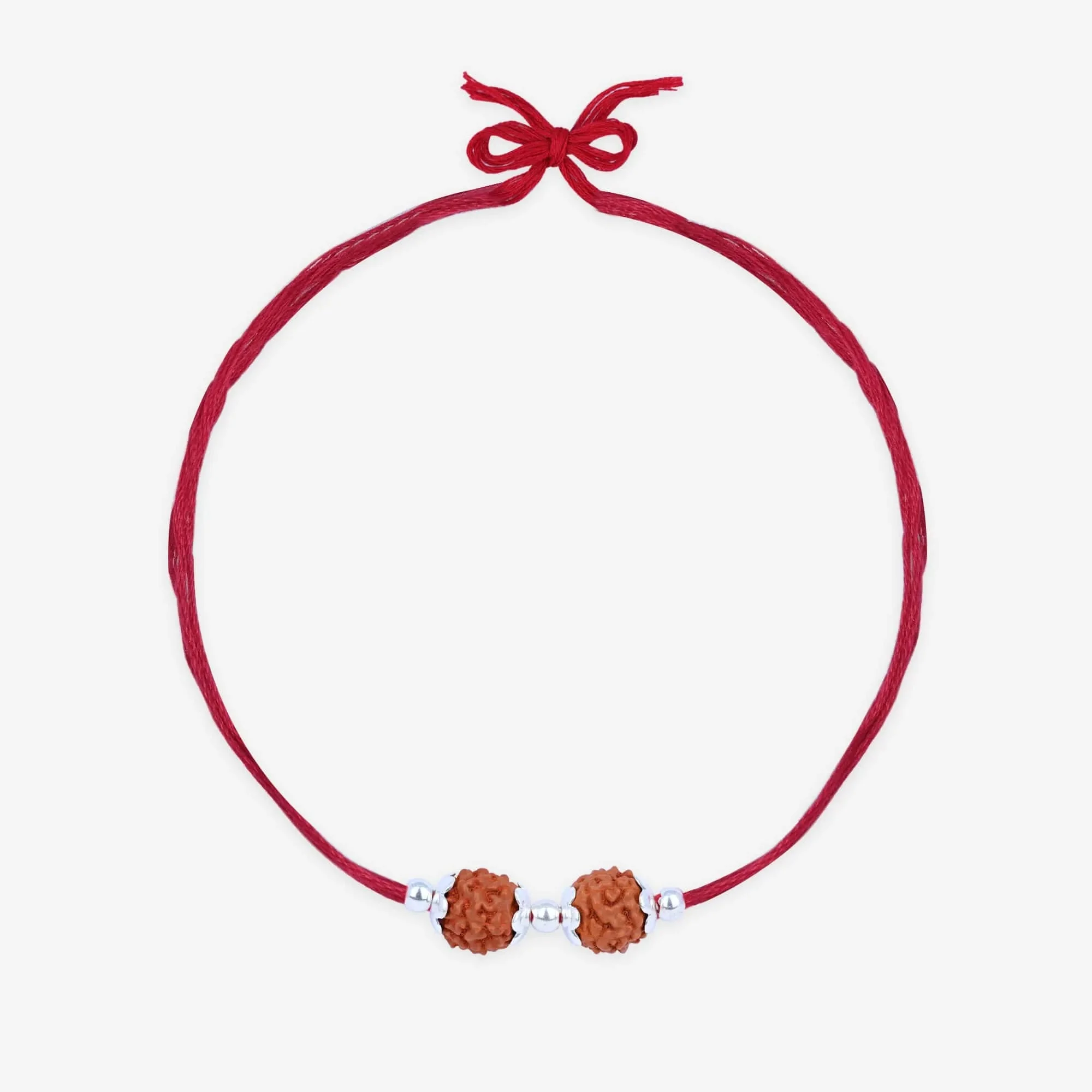 Sacred Twin Rudraksha Rakhi - Image 3