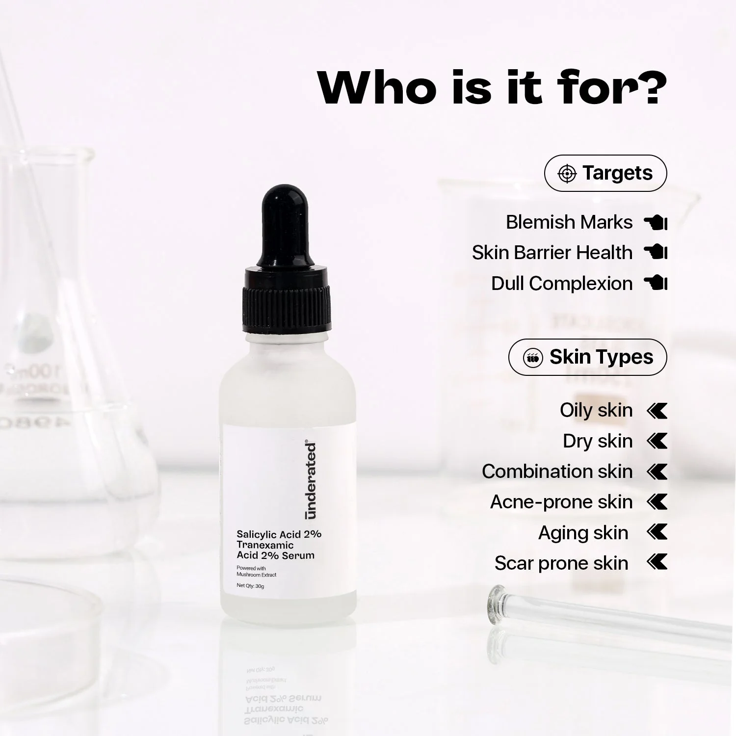 Salicylic Acid 2% + Tranexamic Acid 2% Serum - 30g | Anti-Acne and Brightening - Image 5