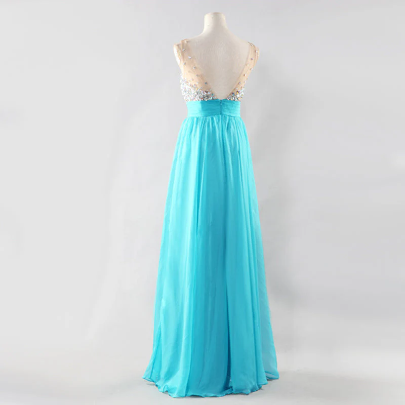 Samantha Blue Maxi Gown - Image 5