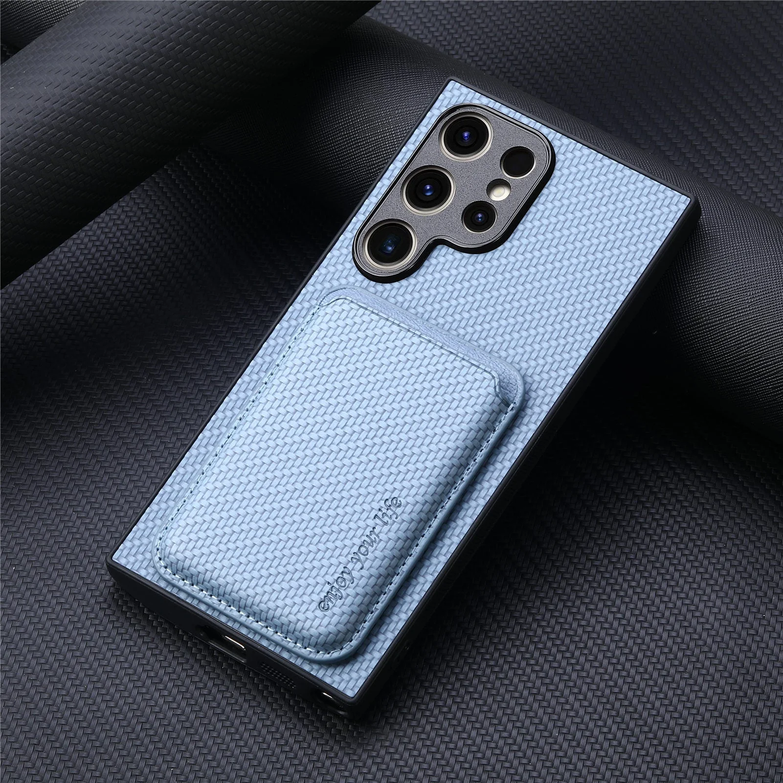 Samsung Galaxy Ultra Series Phone Case with Magnetic 2 in 1 Card Holder Leather Case - Image 3