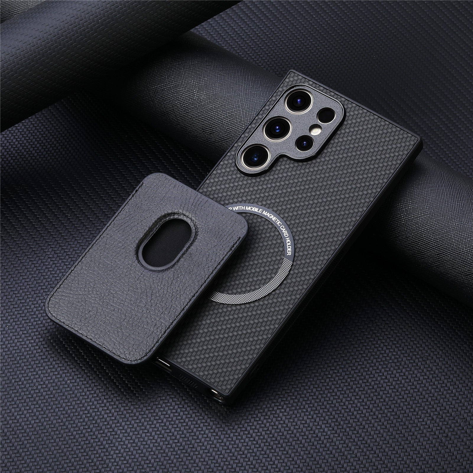 Samsung Galaxy Ultra Series Phone Case with Magnetic 2 in 1 Card Holder Leather Case - Image 7