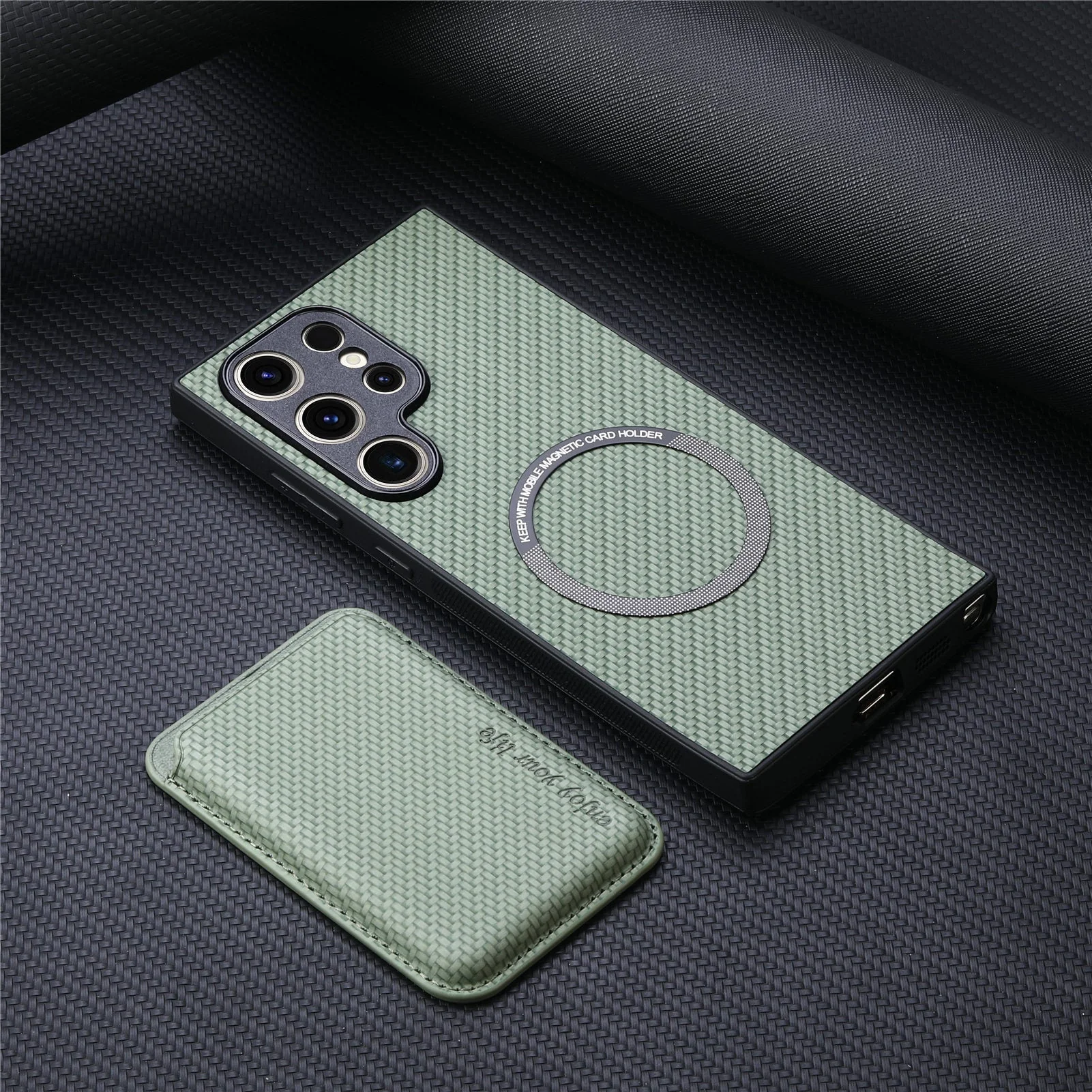 Samsung Galaxy Ultra Series Phone Case with Magnetic 2 in 1 Card Holder Leather Case - Image 9