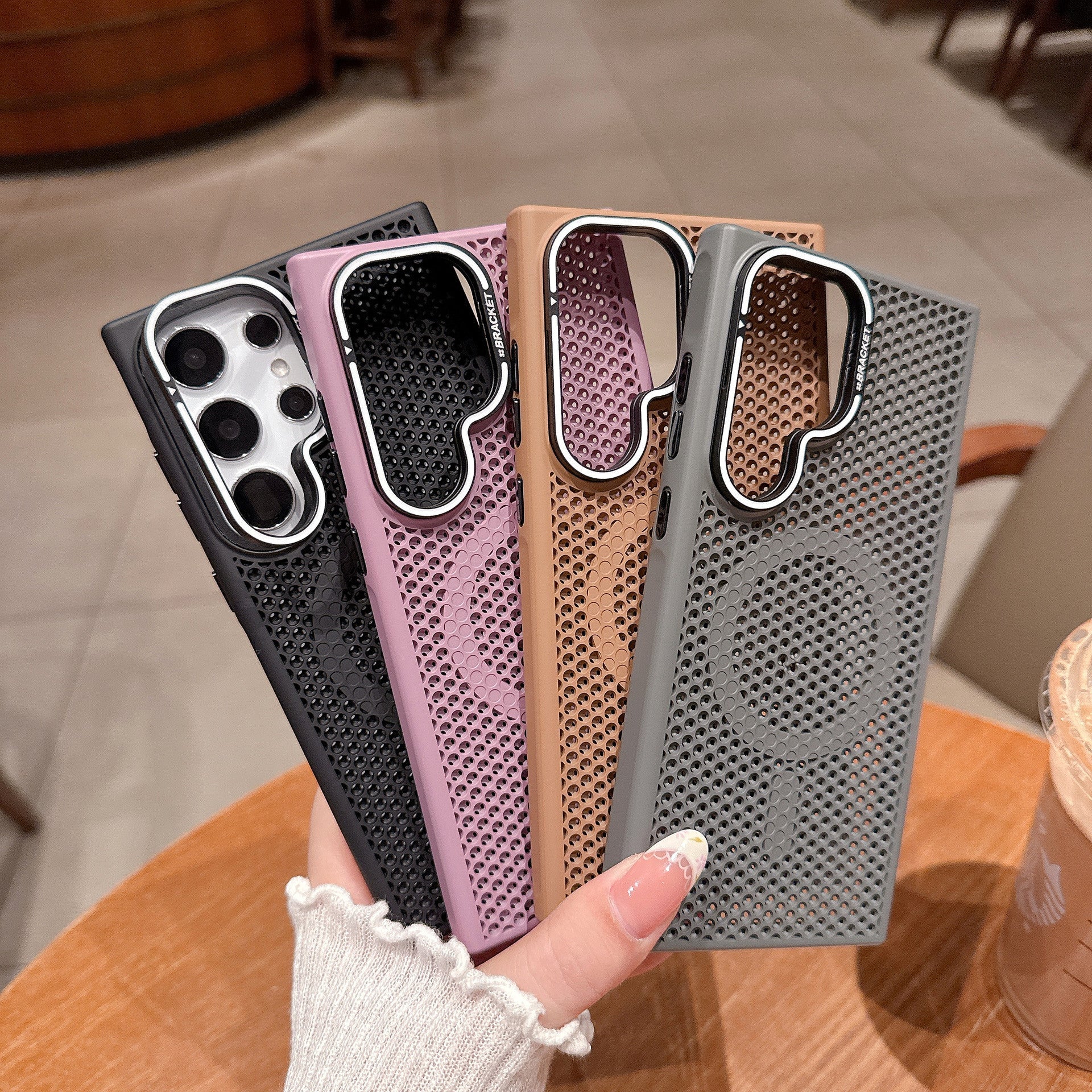 Samsung Ultra Series Honeycomb Mesh Cooling Suitable Magnetic Phone Case Skin Feel Mesh - Image 15