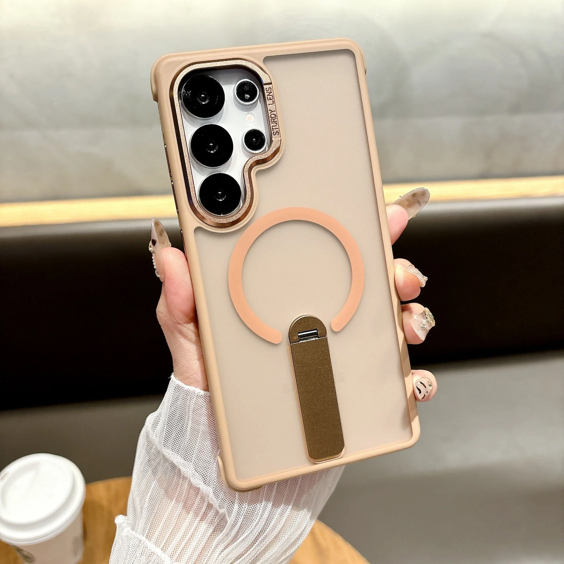 Samsung Ultra Series Phone Case O3 Station Magnetic Suction 360 Rotation Bracket Cover