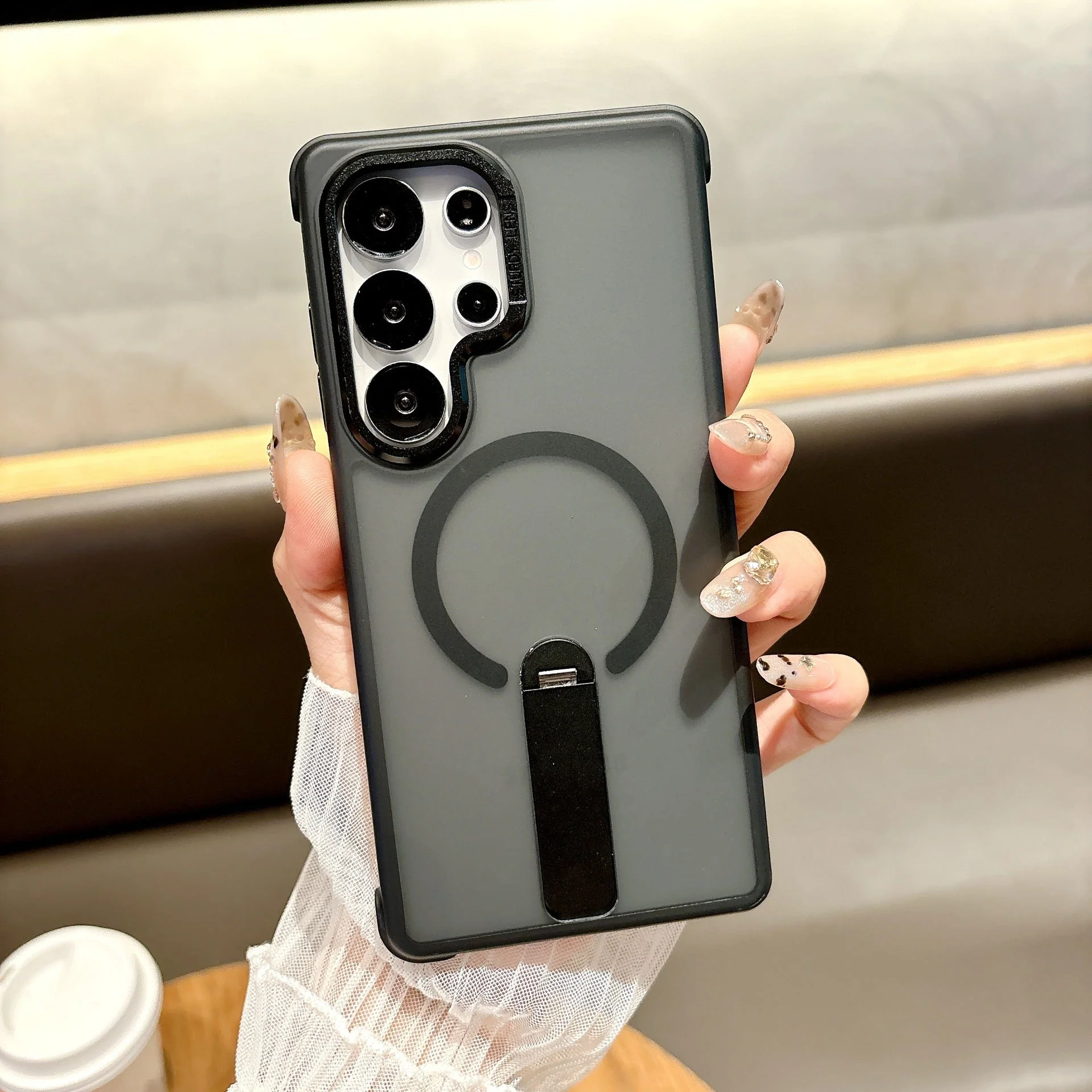 Samsung Ultra Series Phone Case O3 Station Magnetic Suction 360 Rotation Bracket Cover - Image 2