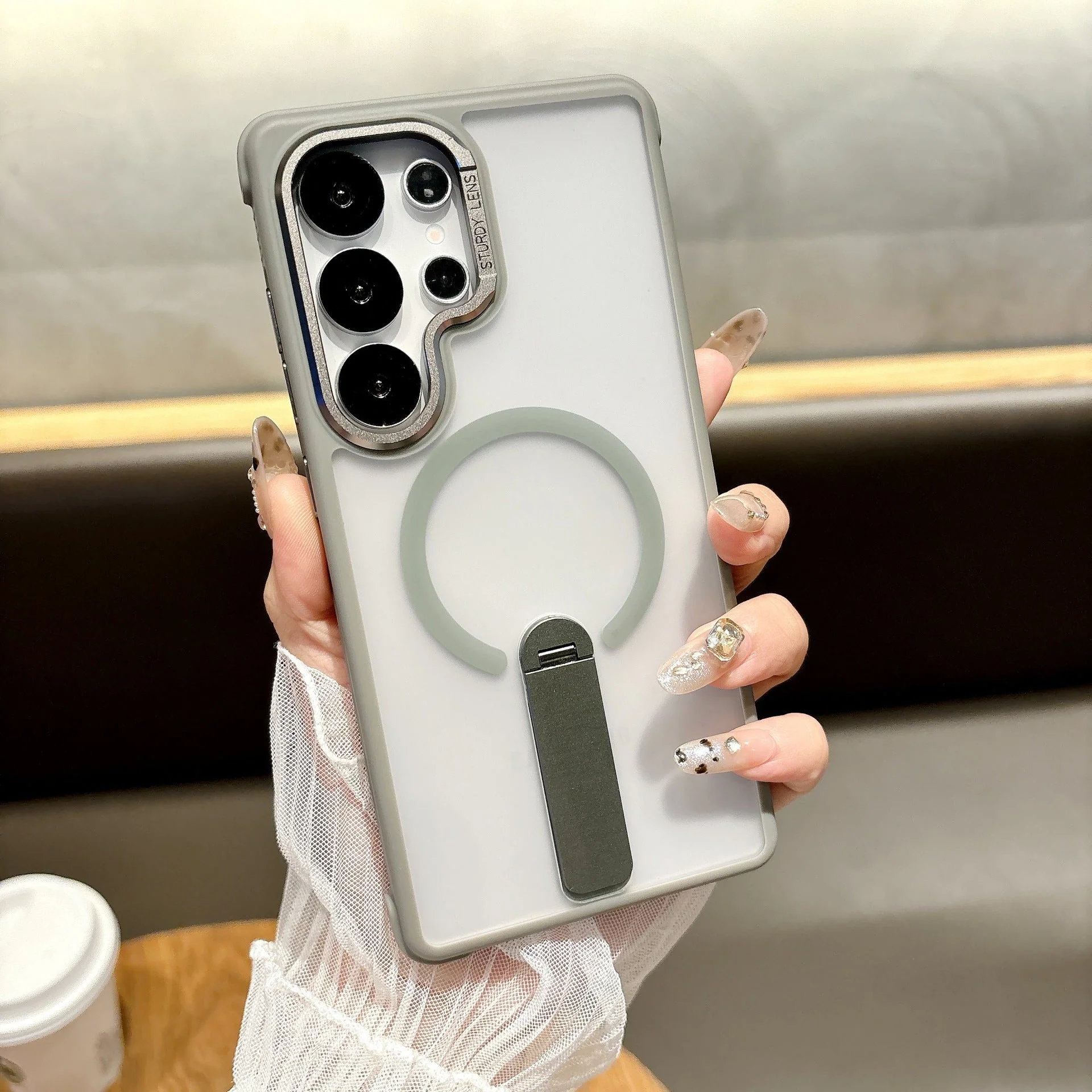 Samsung Ultra Series Phone Case O3 Station Magnetic Suction 360 Rotation Bracket Cover - Image 3