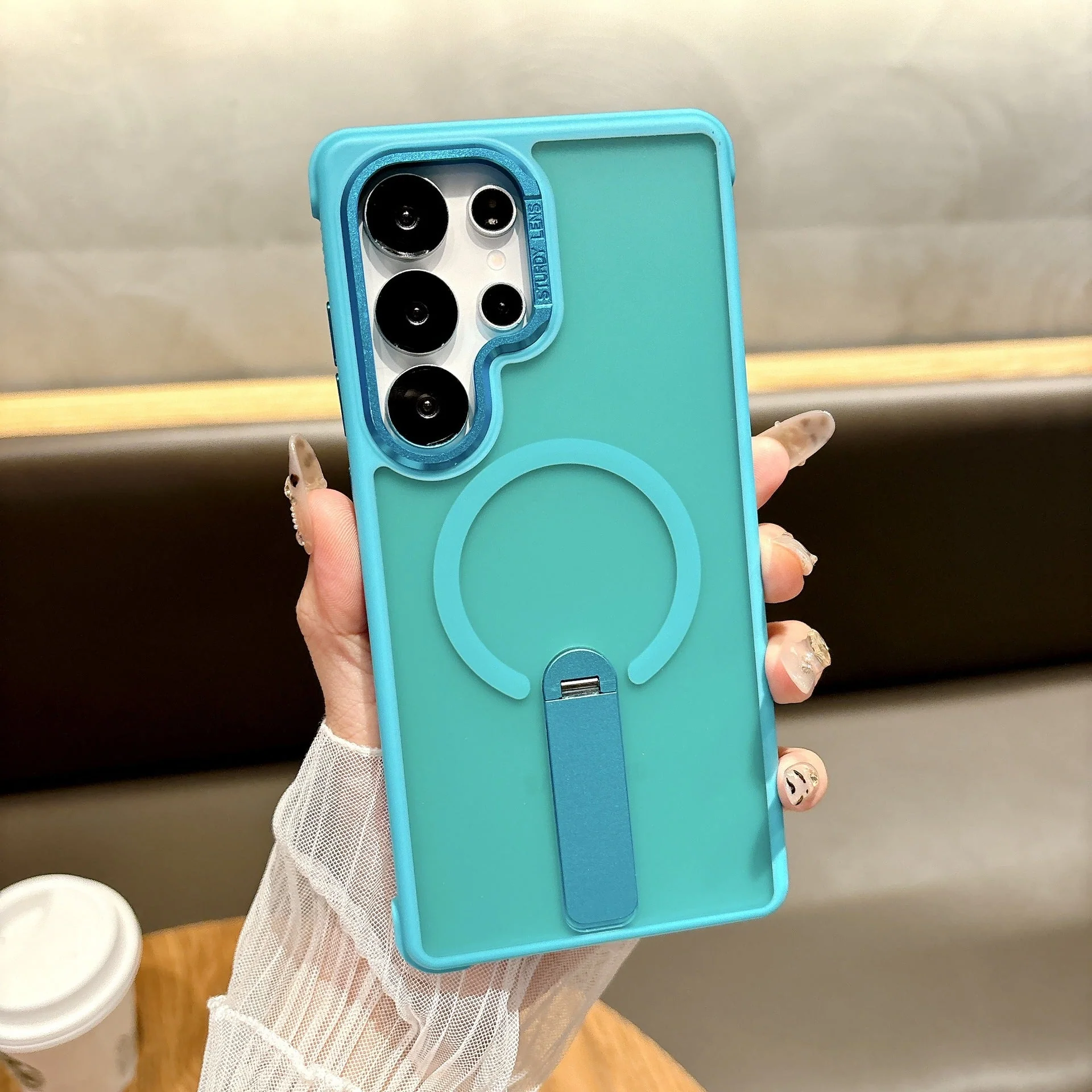 Samsung Ultra Series Phone Case O3 Station Magnetic Suction 360 Rotation Bracket Cover - Image 7