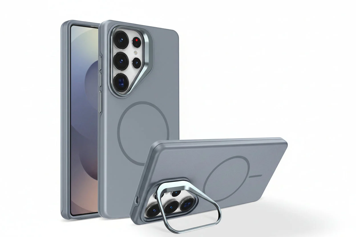 Samsung Ultra Series Pinchuang Solid Color Magnetic Lens Holder Anti-Fall Protective Cover - Image 8