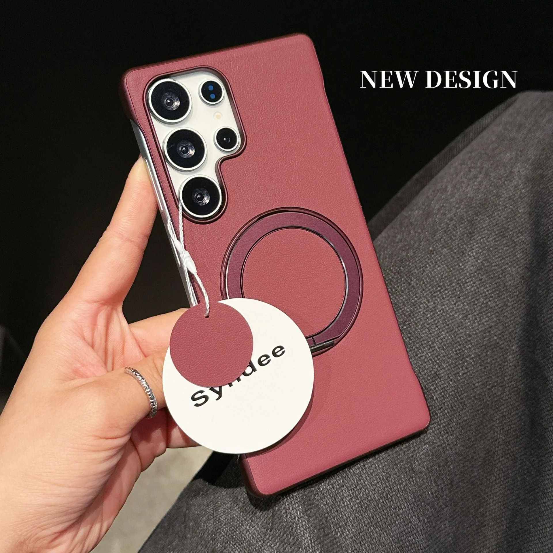 Samsung Ultra Series Plain Leather Cover with Stand with Vibrant Colors - Image 16