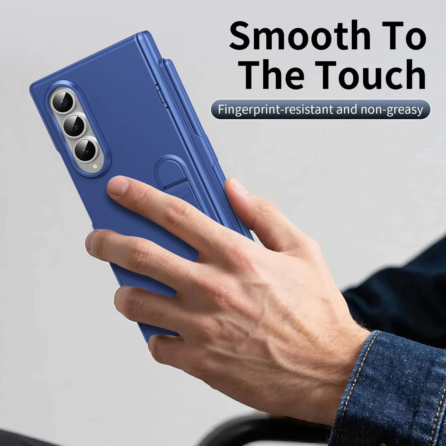 Samsung Z Fold Series Cover with Intergrated Film Solid Color - Image 4