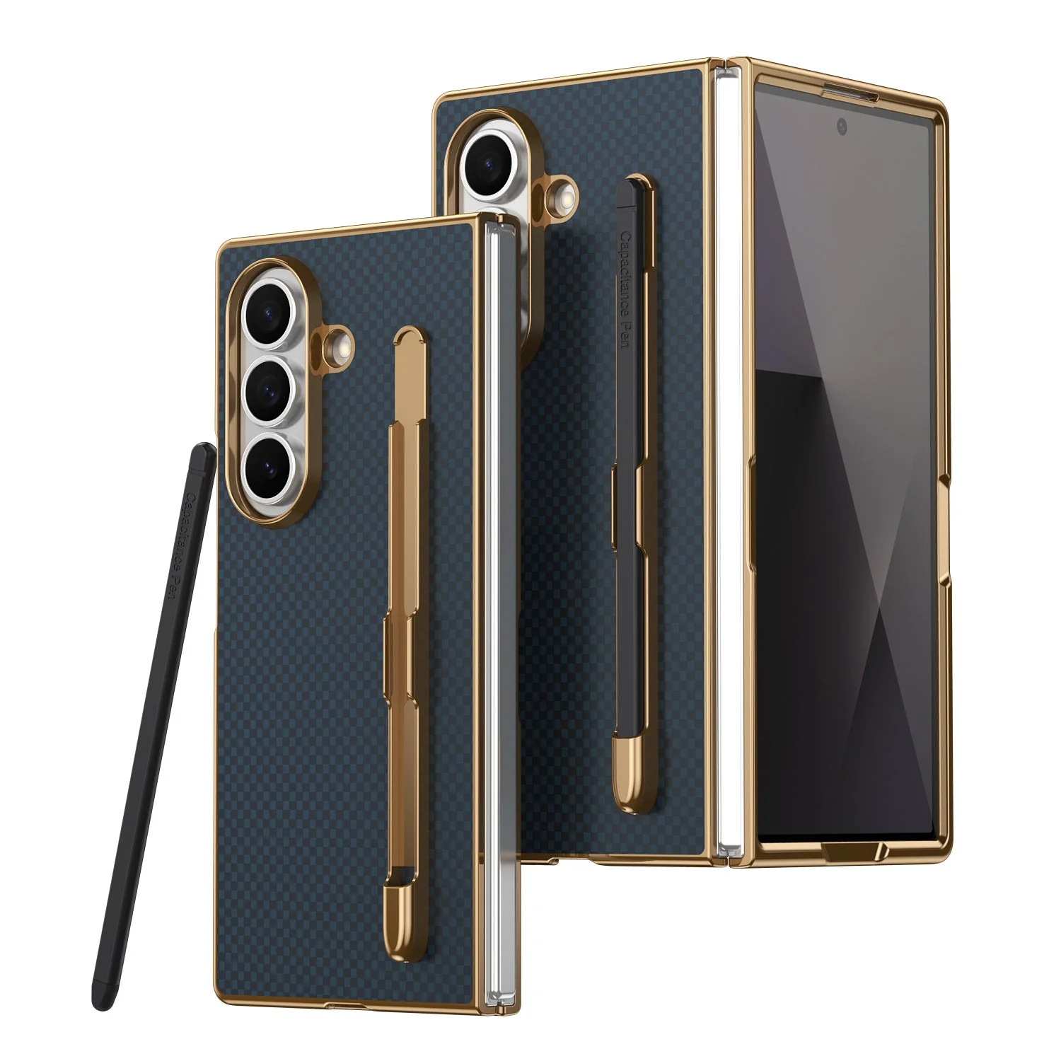 Samsung Z Fold Series Kevlar Pen Slot Case Ultra Thin Case with Pen - Image 2