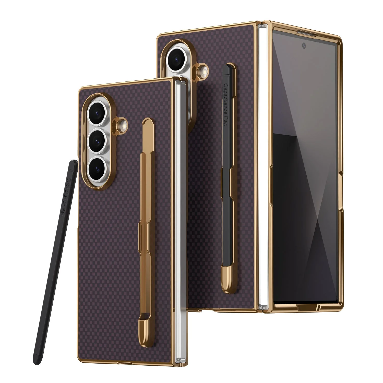 Samsung Z Fold Series Kevlar Pen Slot Case Ultra Thin Case with Pen - Image 4