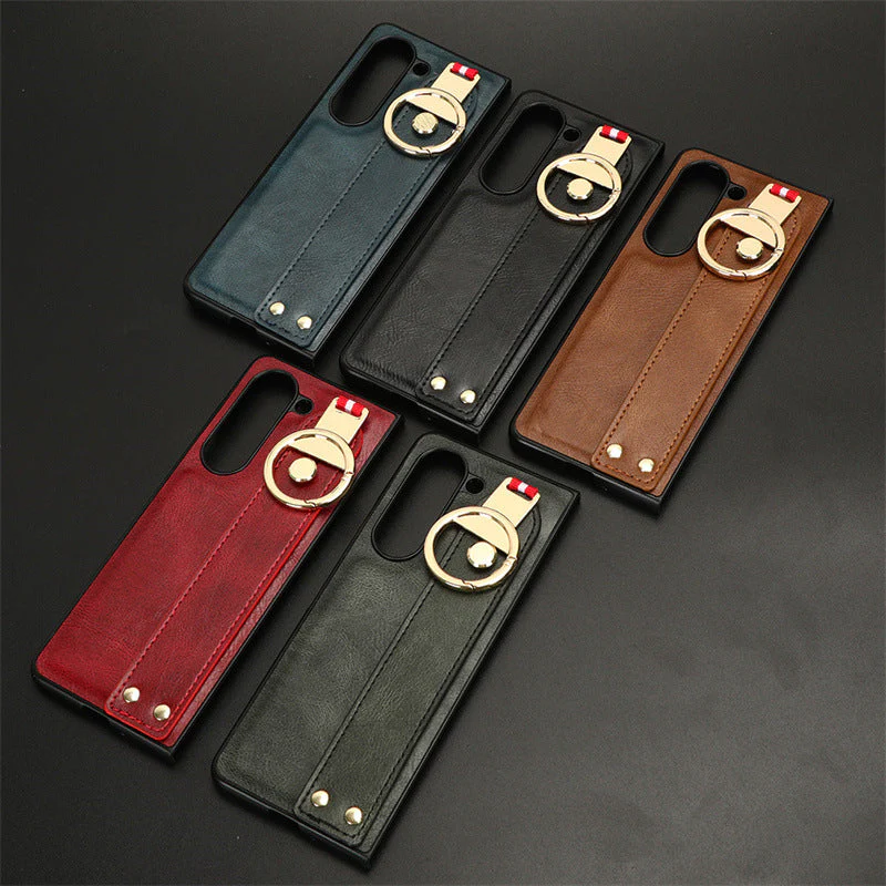 Samsung Z Fold Wrist Strap Leather Case Lanyard Bottle opner case - Image 6