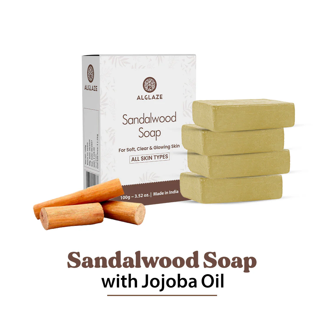 Sandalwood Soap With Shea Butter & Jojoba Oil - Image 7