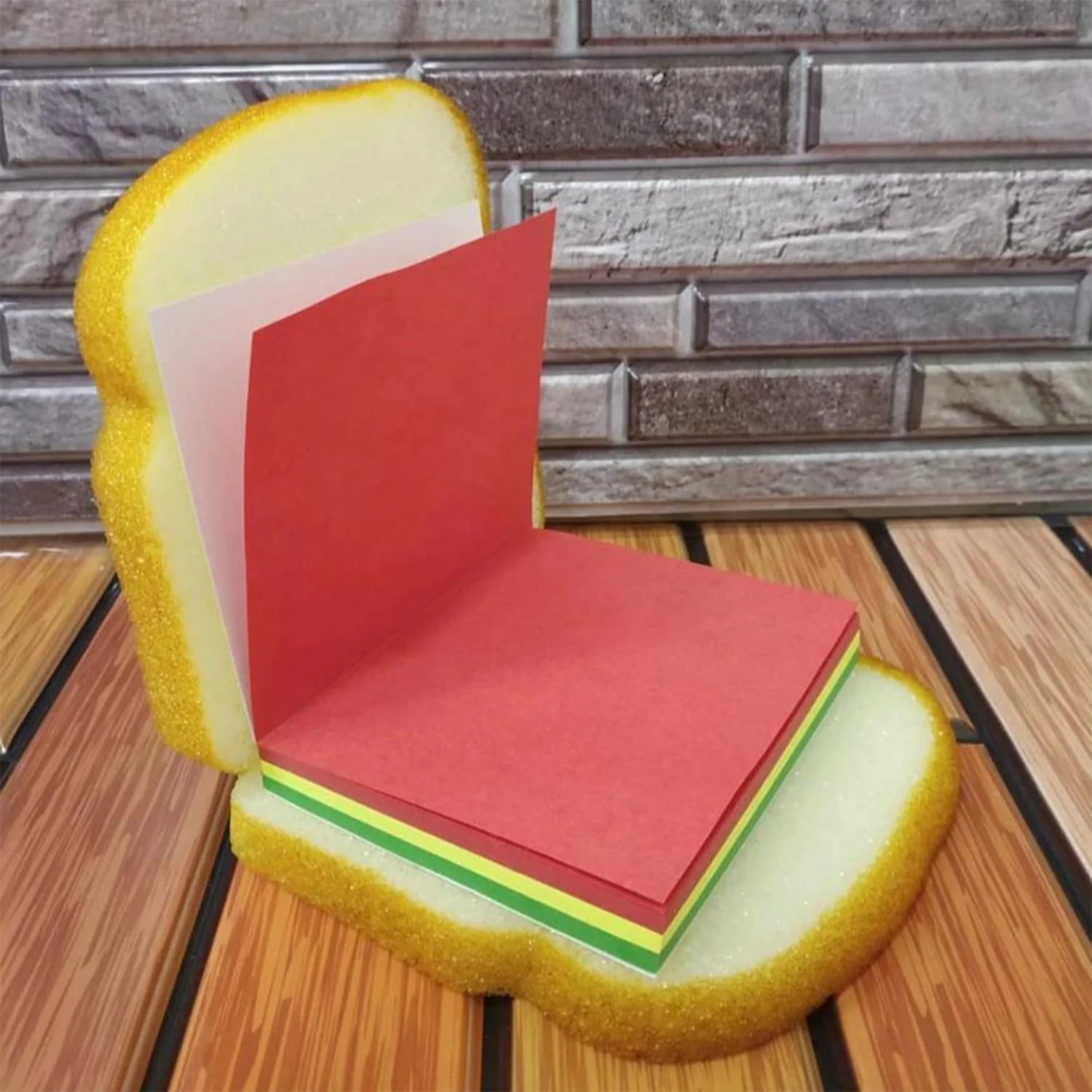 SandwichPad: Bread Sandwich-Shaped Memo Pad with Pocket-Size Design & Lipstick Pen for Fun Note-Taking - Image 7